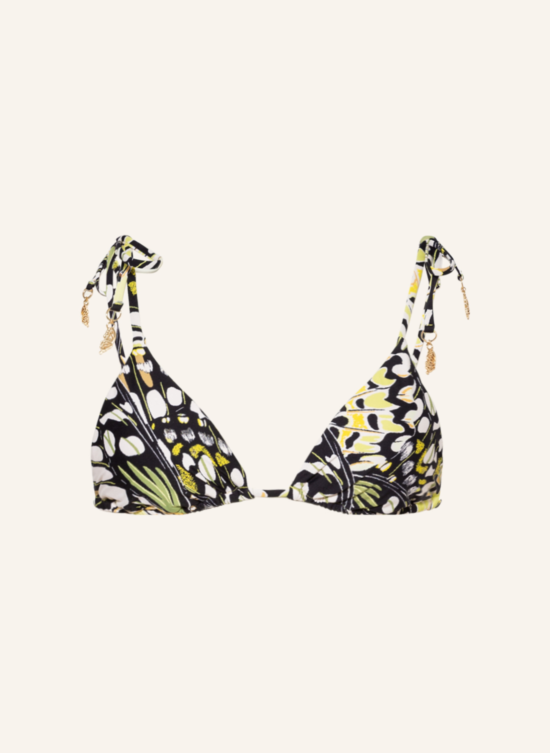 Seafolly Triangel Bikini Top Take Flight In Schwarz Hellgr N Gelb