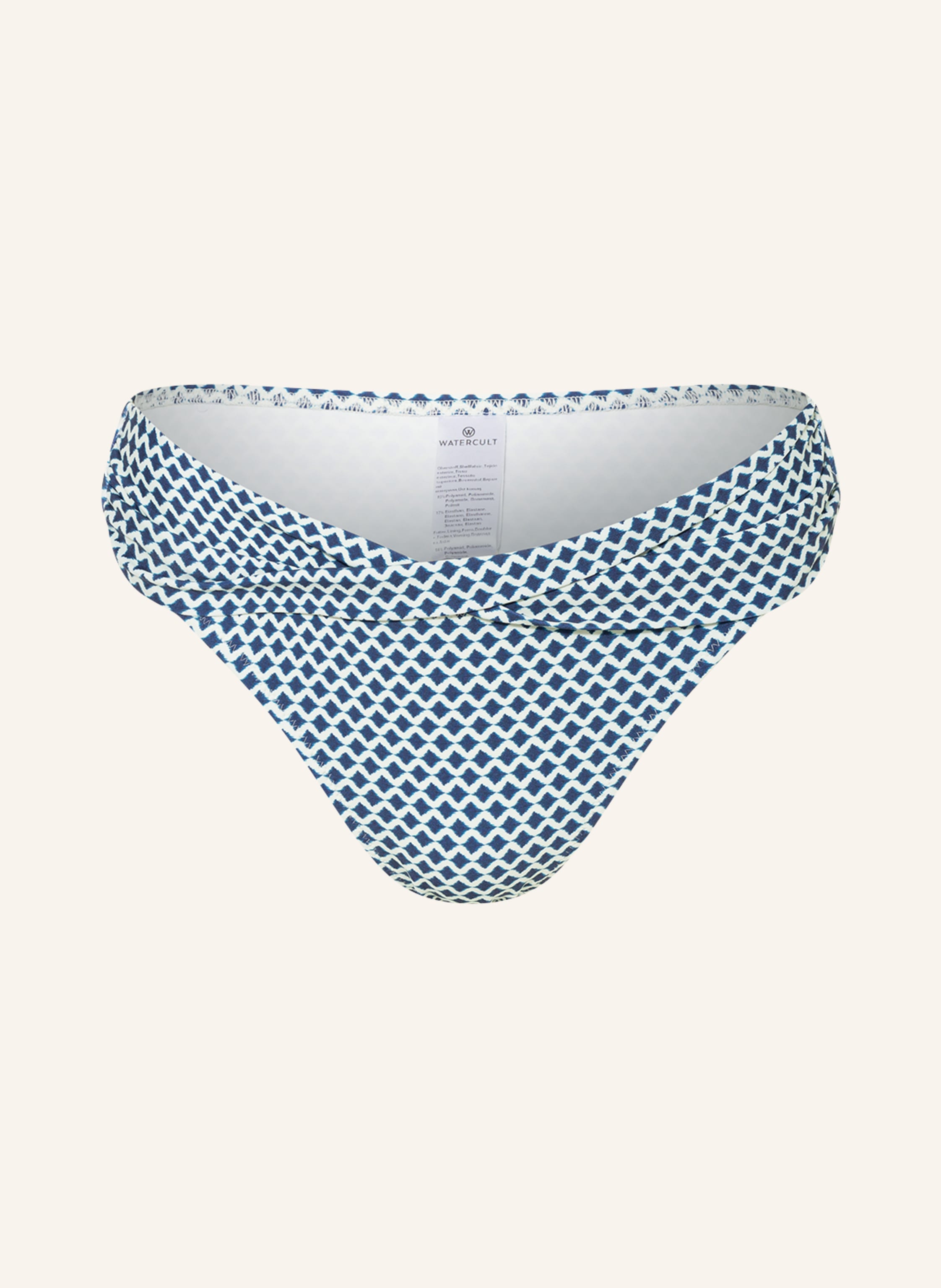 Watercult Basic Bikini Hose Nautic Call In Dunkelblau Creme