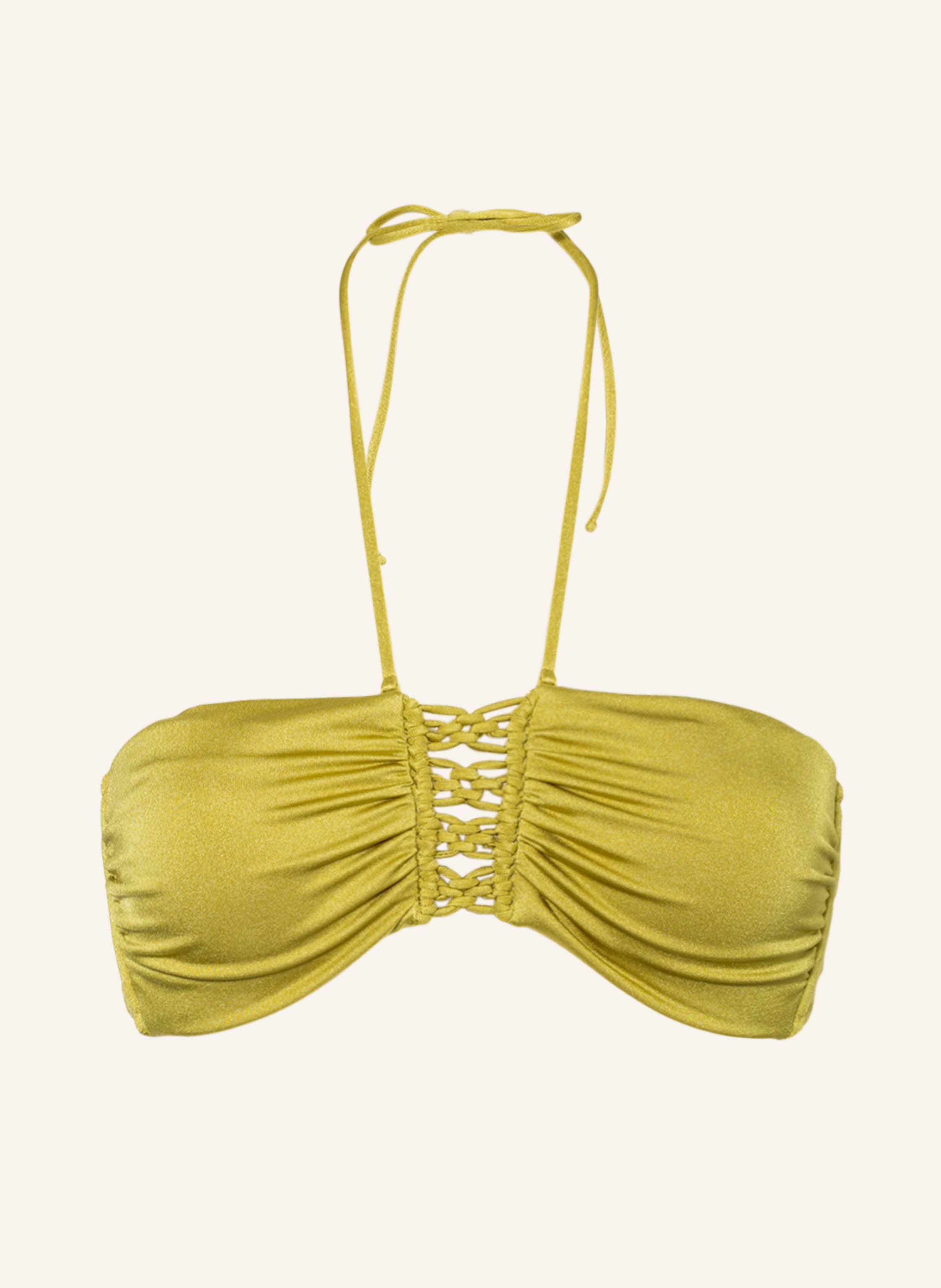 watercult Bandeau bikini top MAKRAMÉ LOVE in green Buy Online