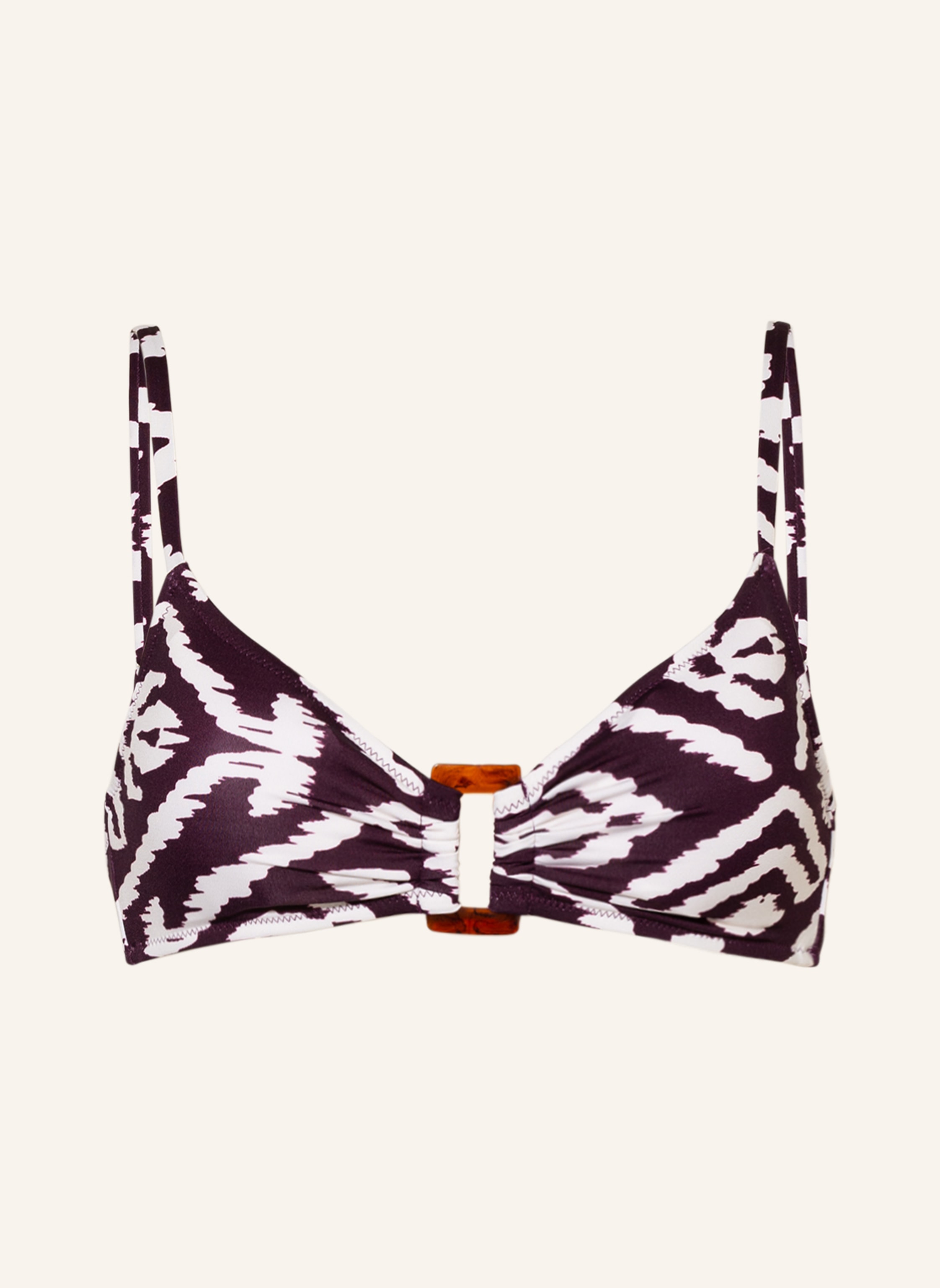 watercult Góra od bikini bustier MAKRO NOTION kolor fioletowy biały