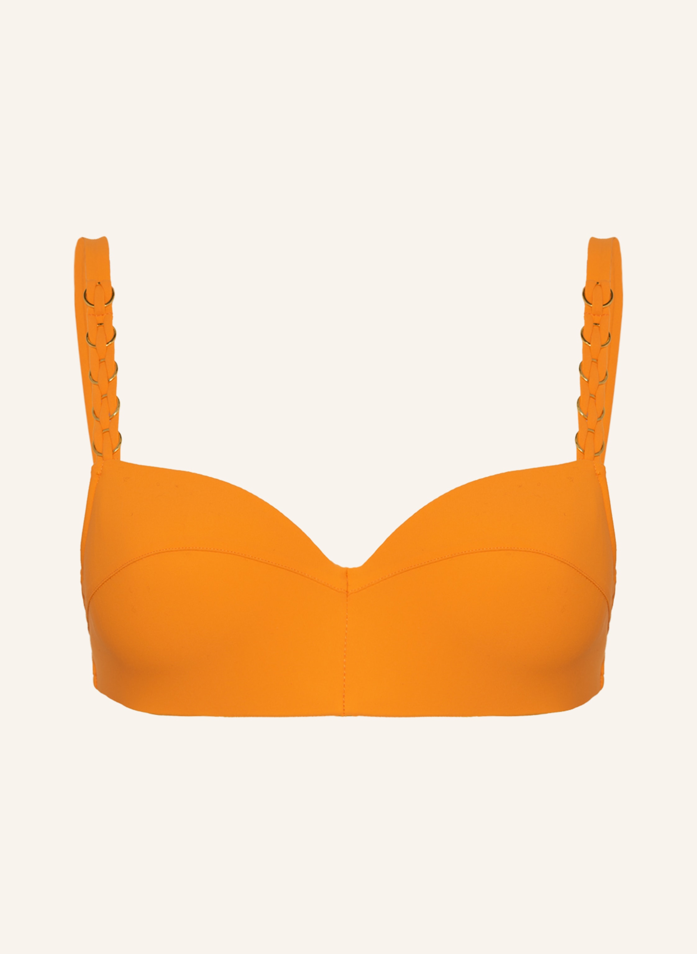 Chantelle B Gel Bikini Top Emblem In Orange