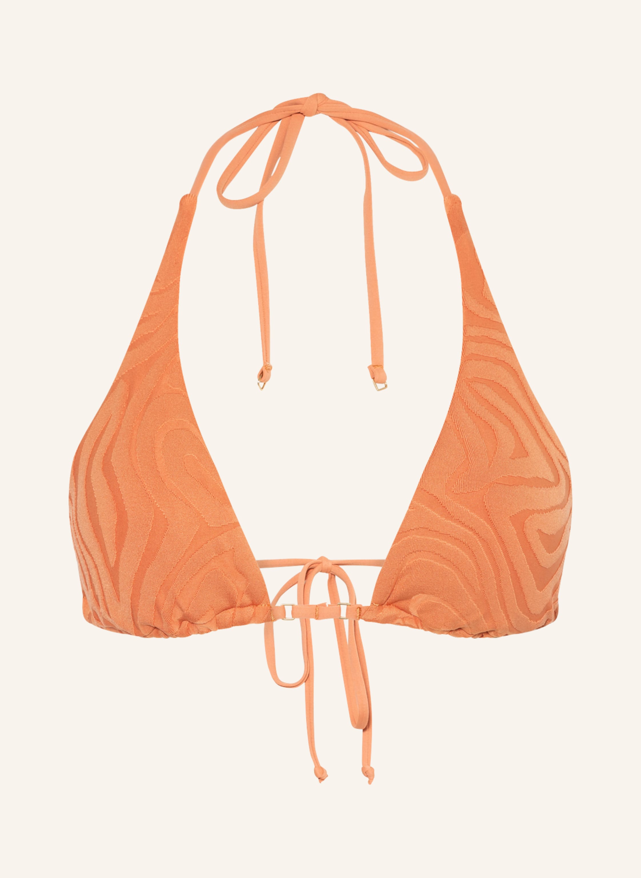 Seafolly Triangle Bikini Top Second Wave In Dark Orange