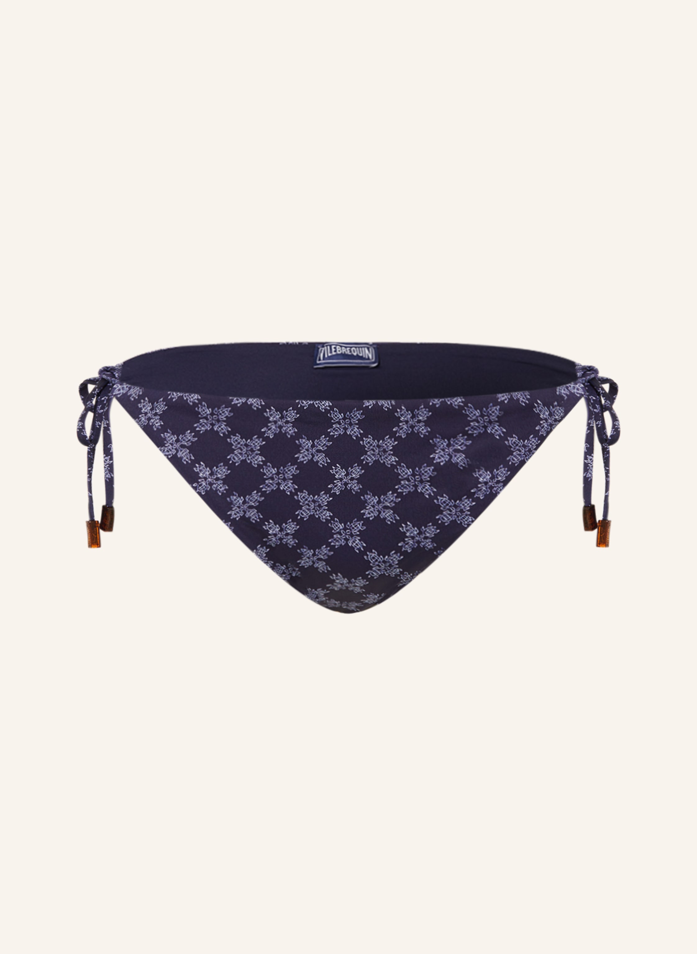 VILEBREQUIN Triangel Bikini Hose FLORE In Dunkelblau Hellblau