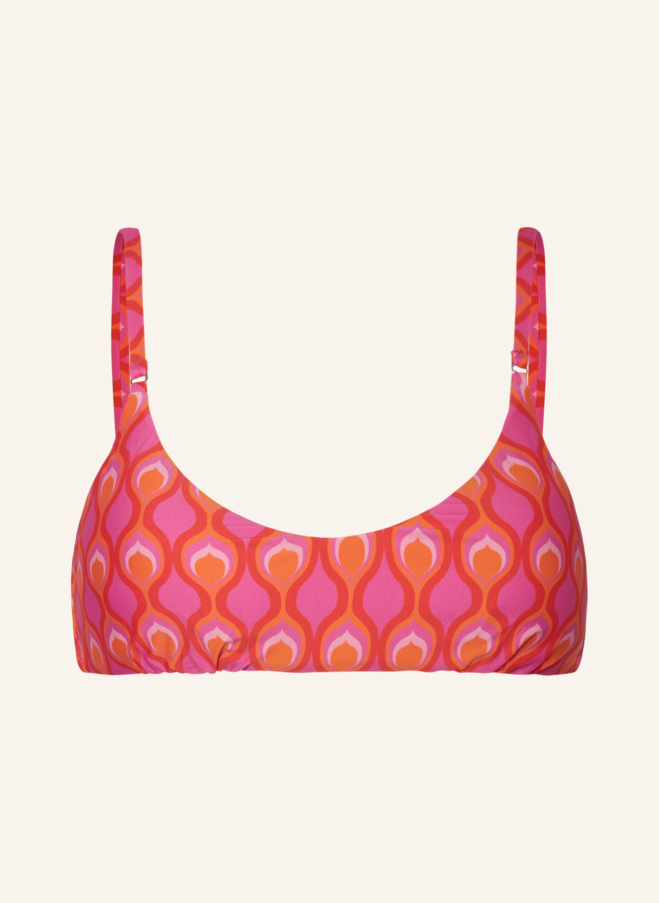 Seafolly Bralette Bikini Top Birds Of Paradise In Pink Rot Orange
