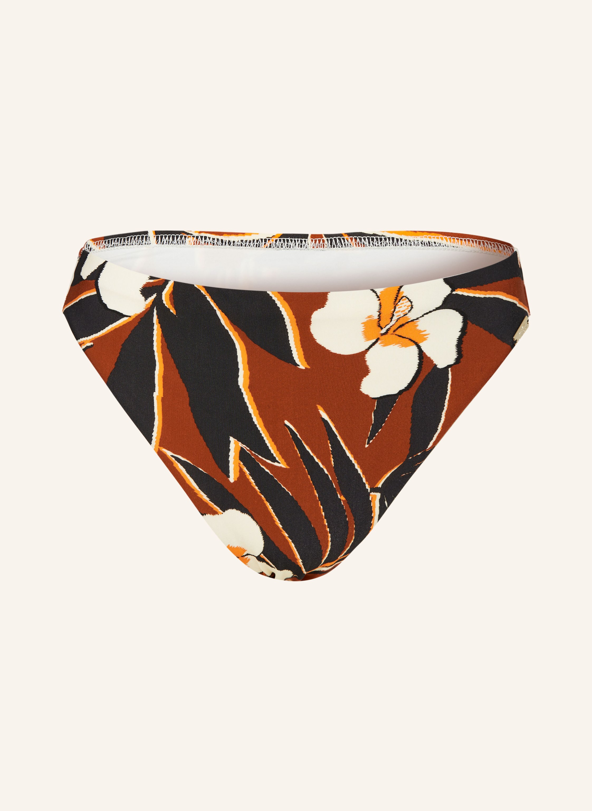 Maryan Mehlhorn Brazilian Bikini Hose Art Nautic In Braun Schwarz Creme