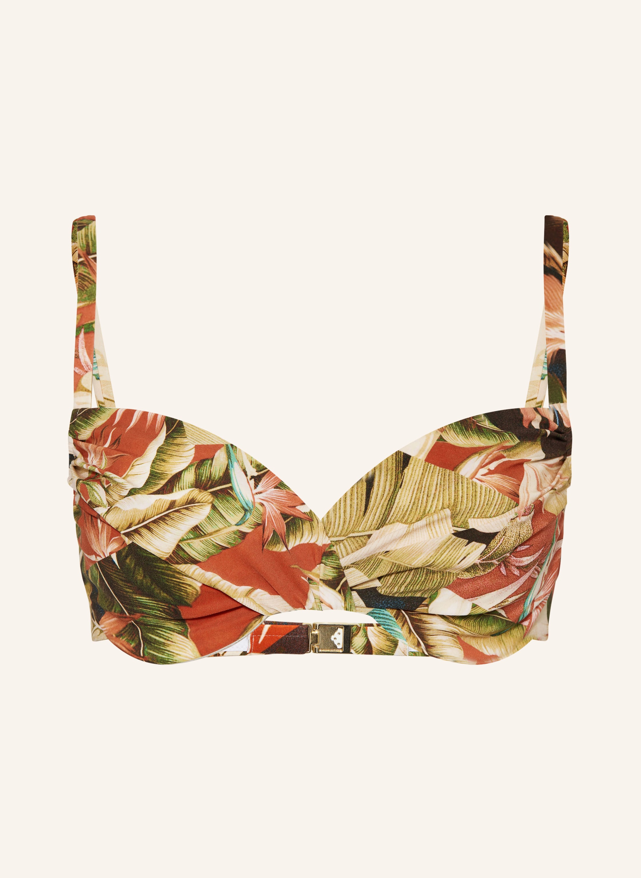 MARYAN MEHLHORN Bügel Bikini Top ELEMENTS in dunkelorange hellbraun
