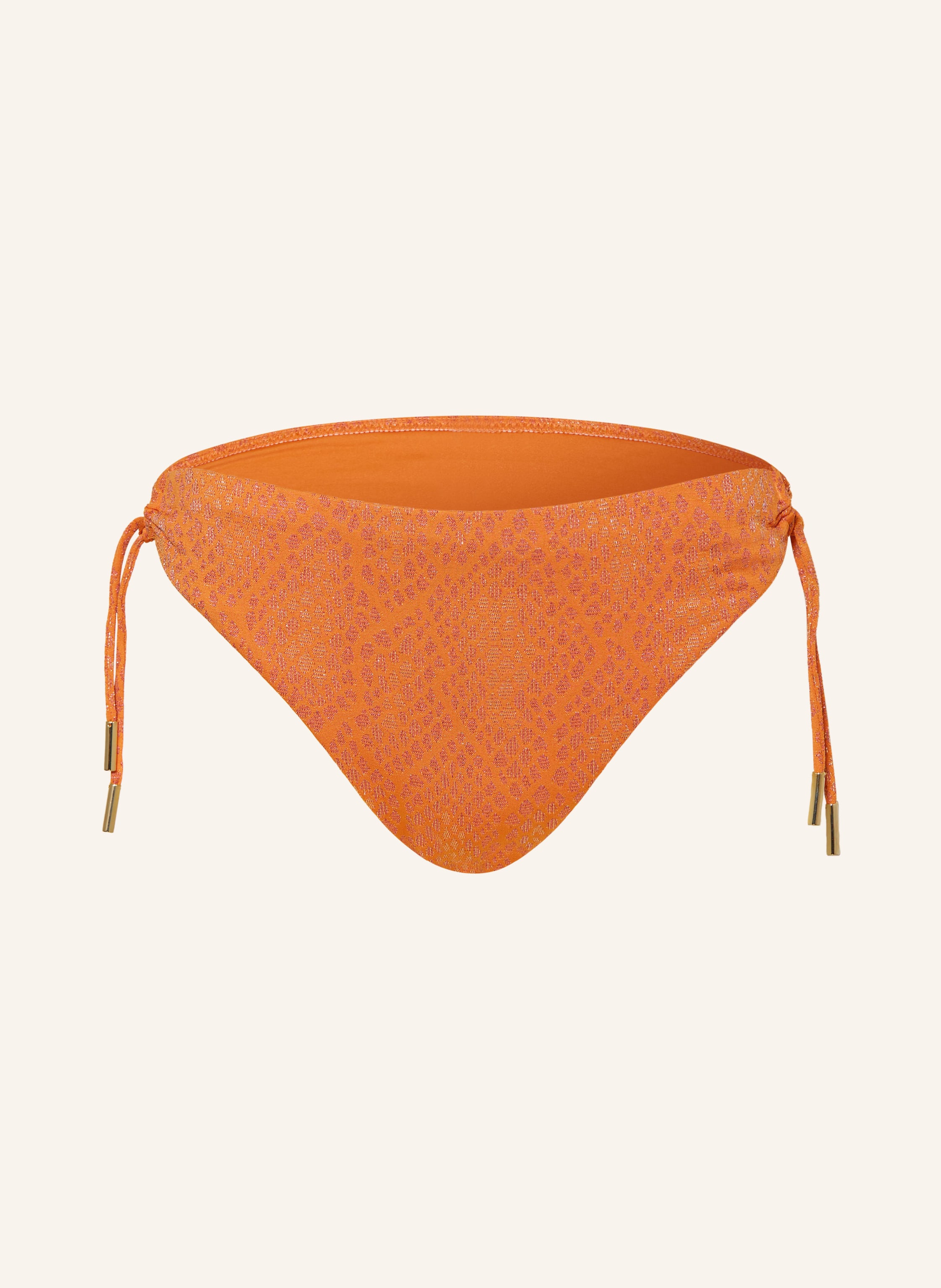 Maryan Mehlhorn Basic Bikini Hose Glance Mit Glitzergarn In Orange