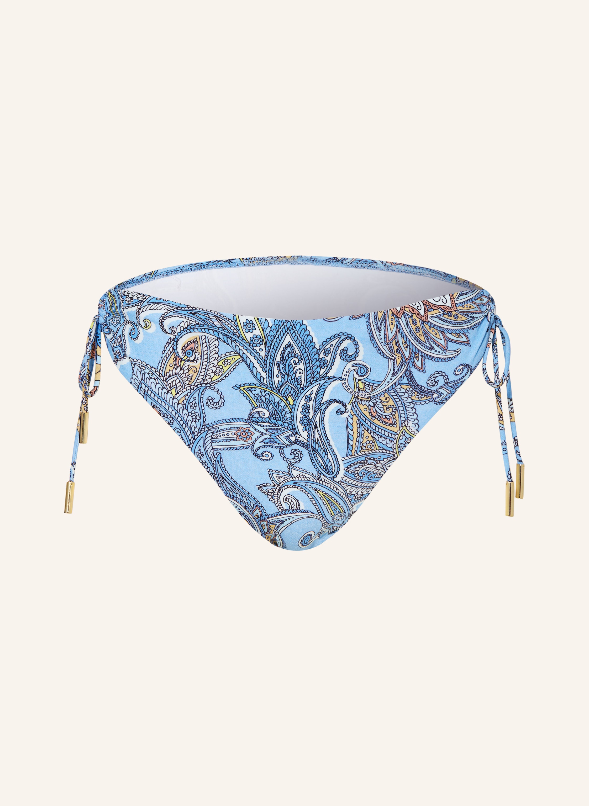 Maryan Mehlhorn Basic Bikini Hose Majorelle In Hellblau Hellbraun Gelb