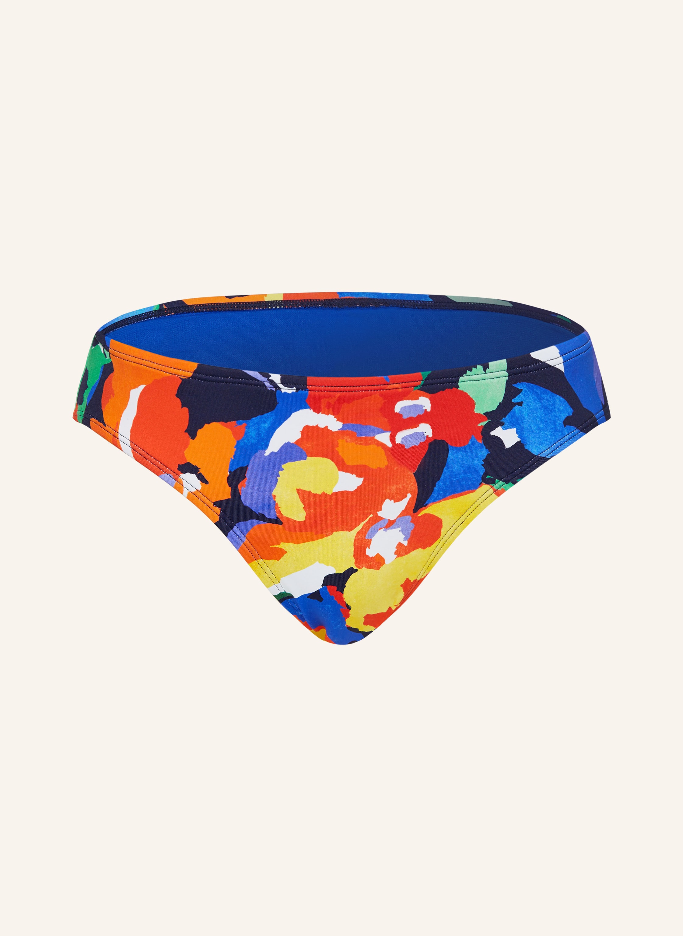 Lauren Ralph Lauren Basic Bikini Hose Bold Abstract Floral In Blau