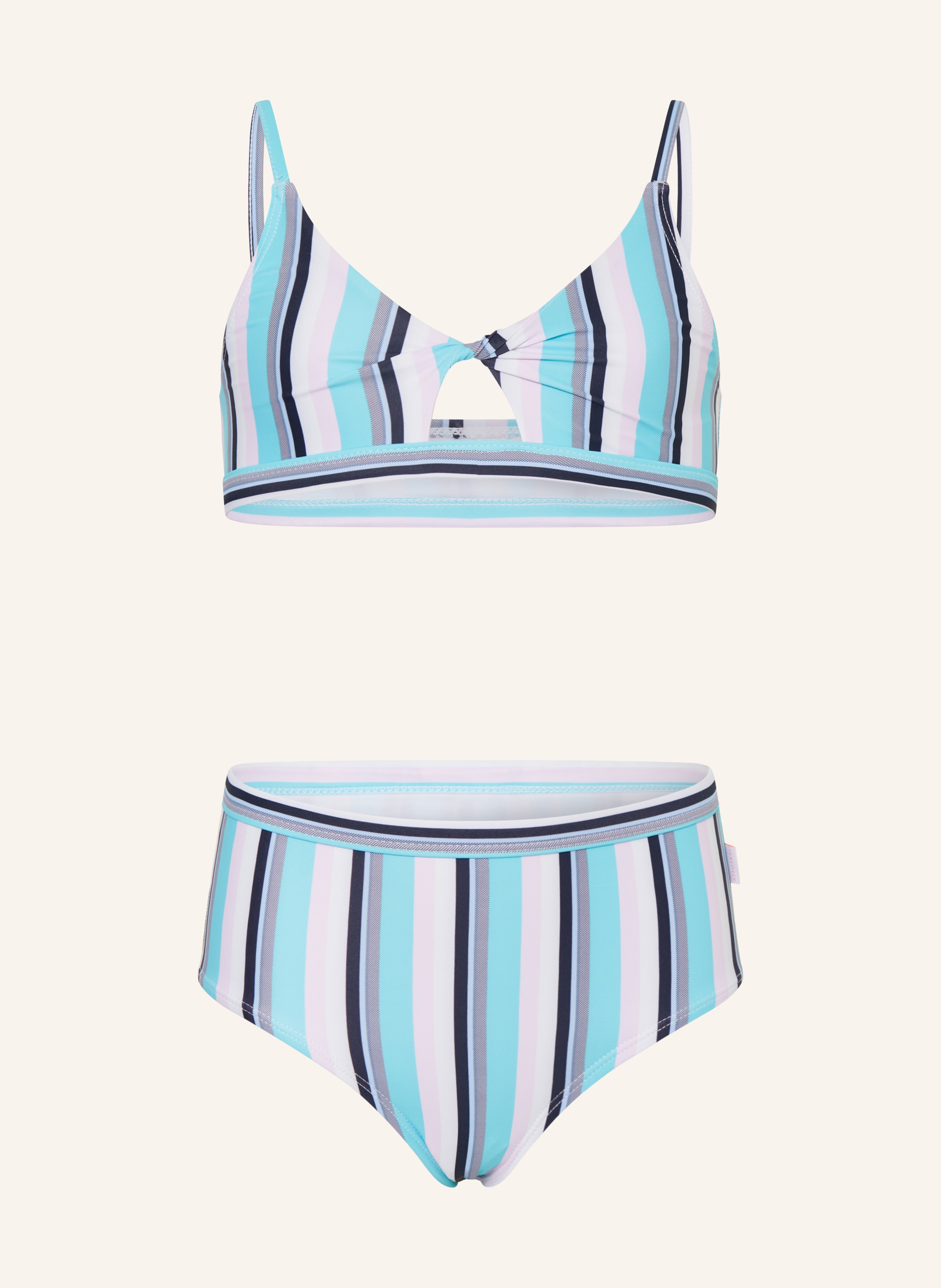 Seafolly Bustier Bikini Amalfi Coast In T Rkis Weiss Rosa