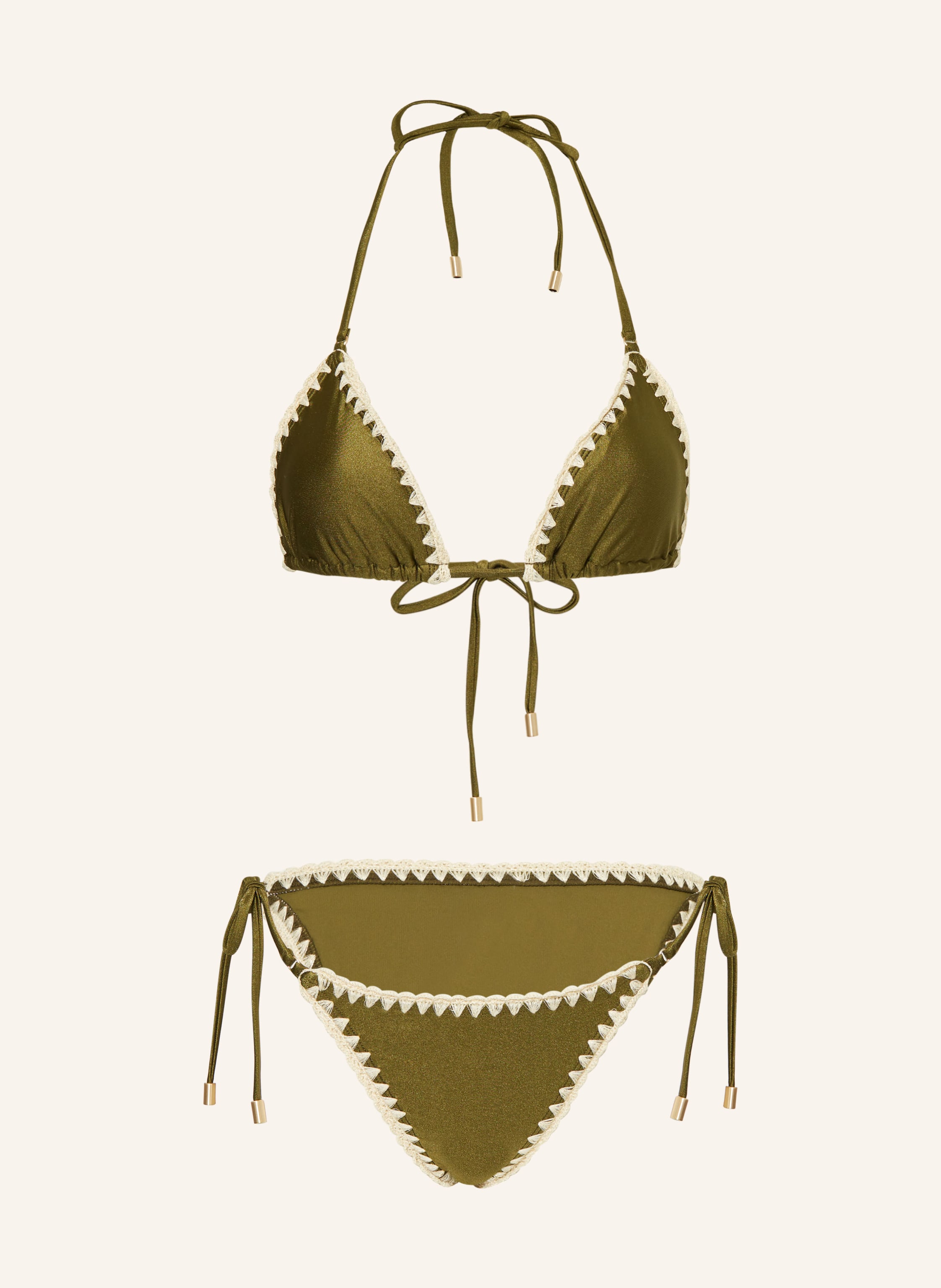 Zimmermann Triangle Bikini Junie In Olive