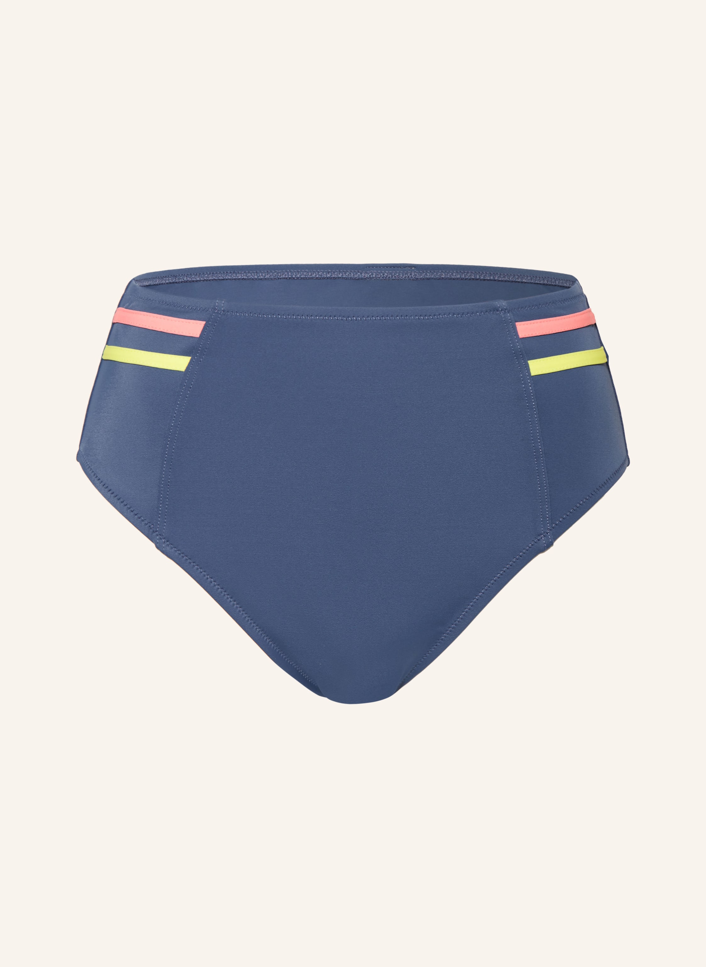 Lidea High Waist Bikini Hose Graphic Lollipop In Dunkelblau Gelb Lachs