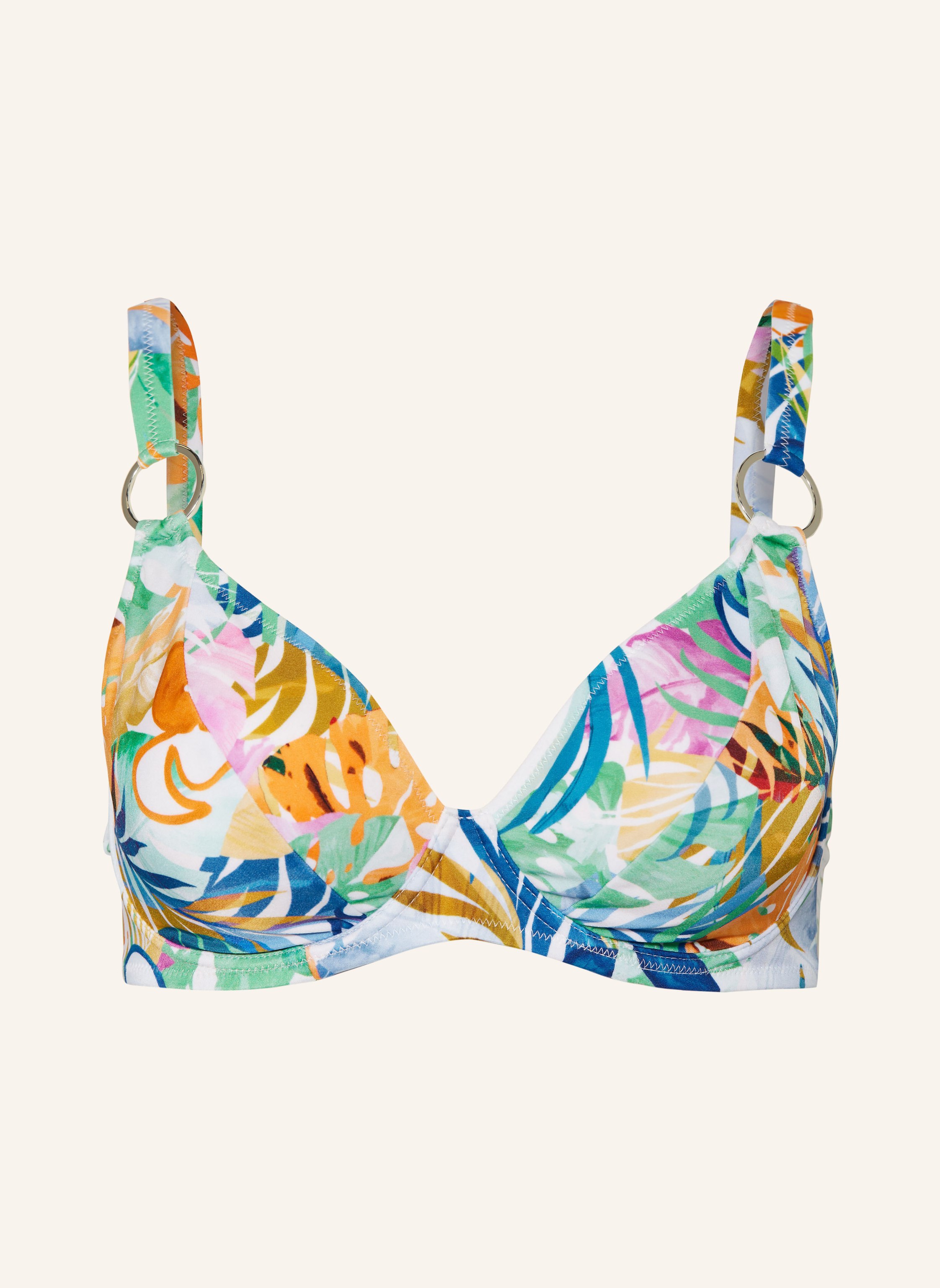 Lidea Bügel Bikini Top MIDSUMMER SENTIMENT in weiss blau grün
