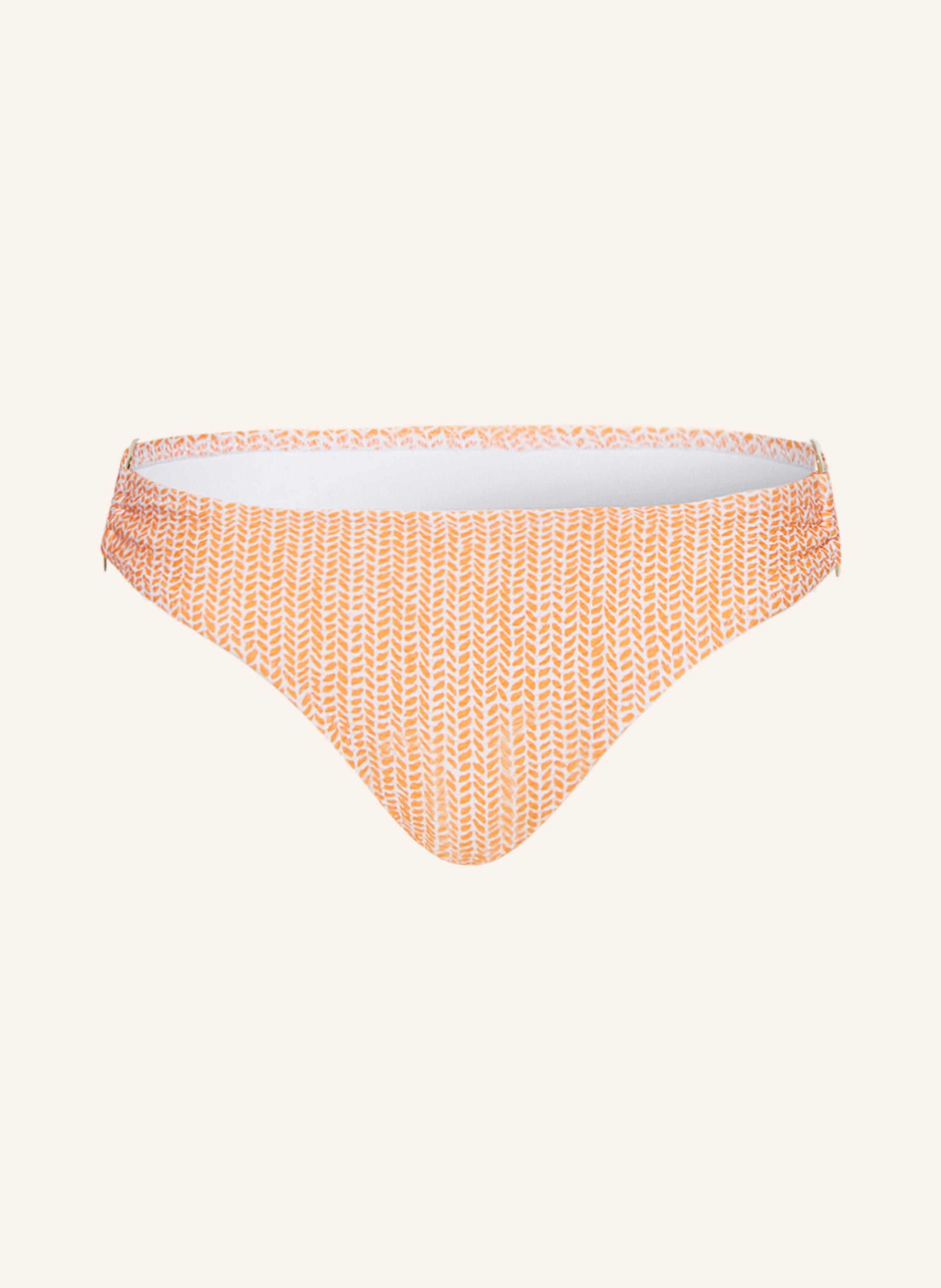 Heidi Klein Basic Bikini Hose Waldorf Winds In Orange Ecru