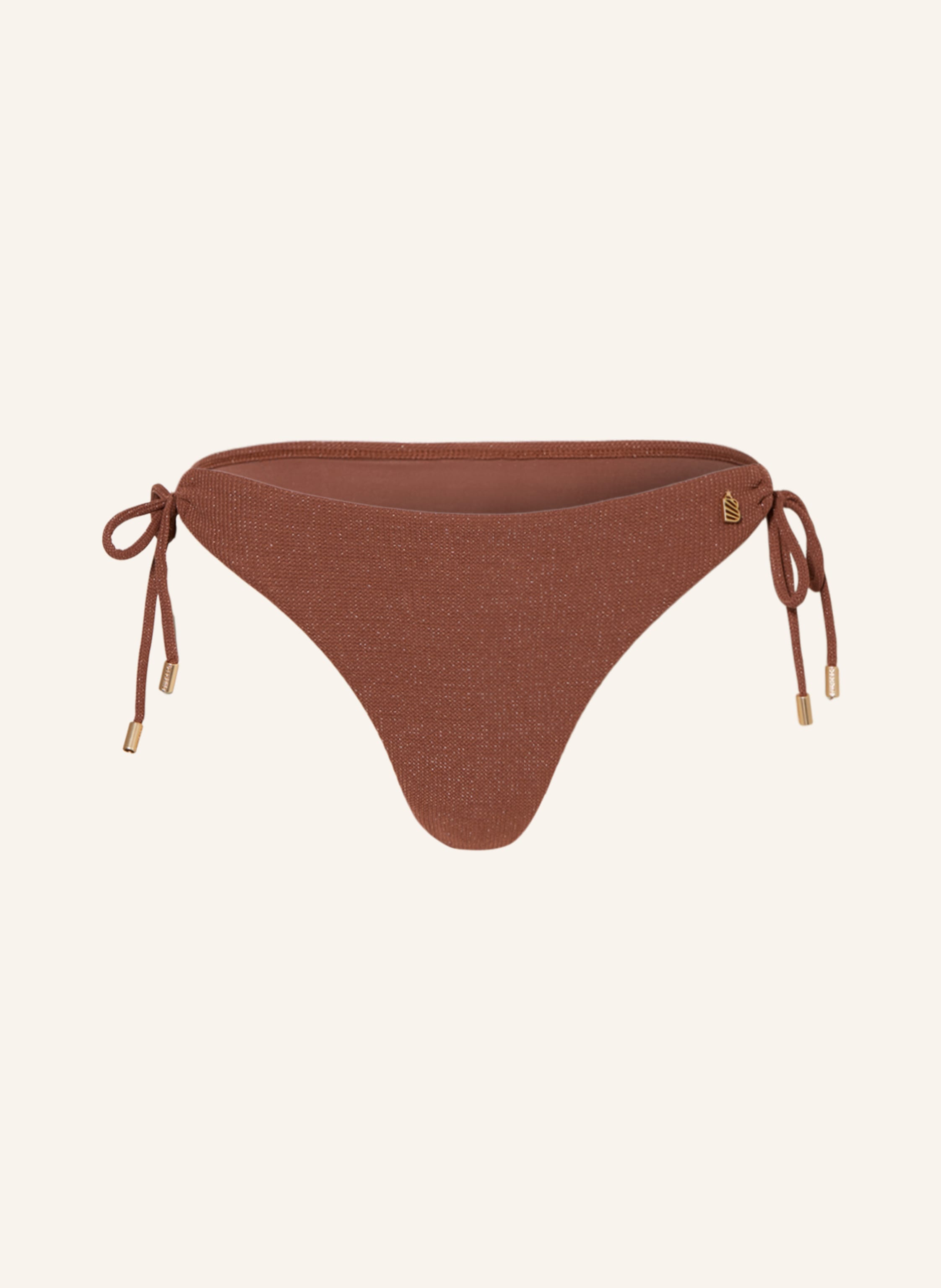 Beachlife Basic Bikini Hose Rouge Shimmer Mit Glitzergarn In Dunkelrot