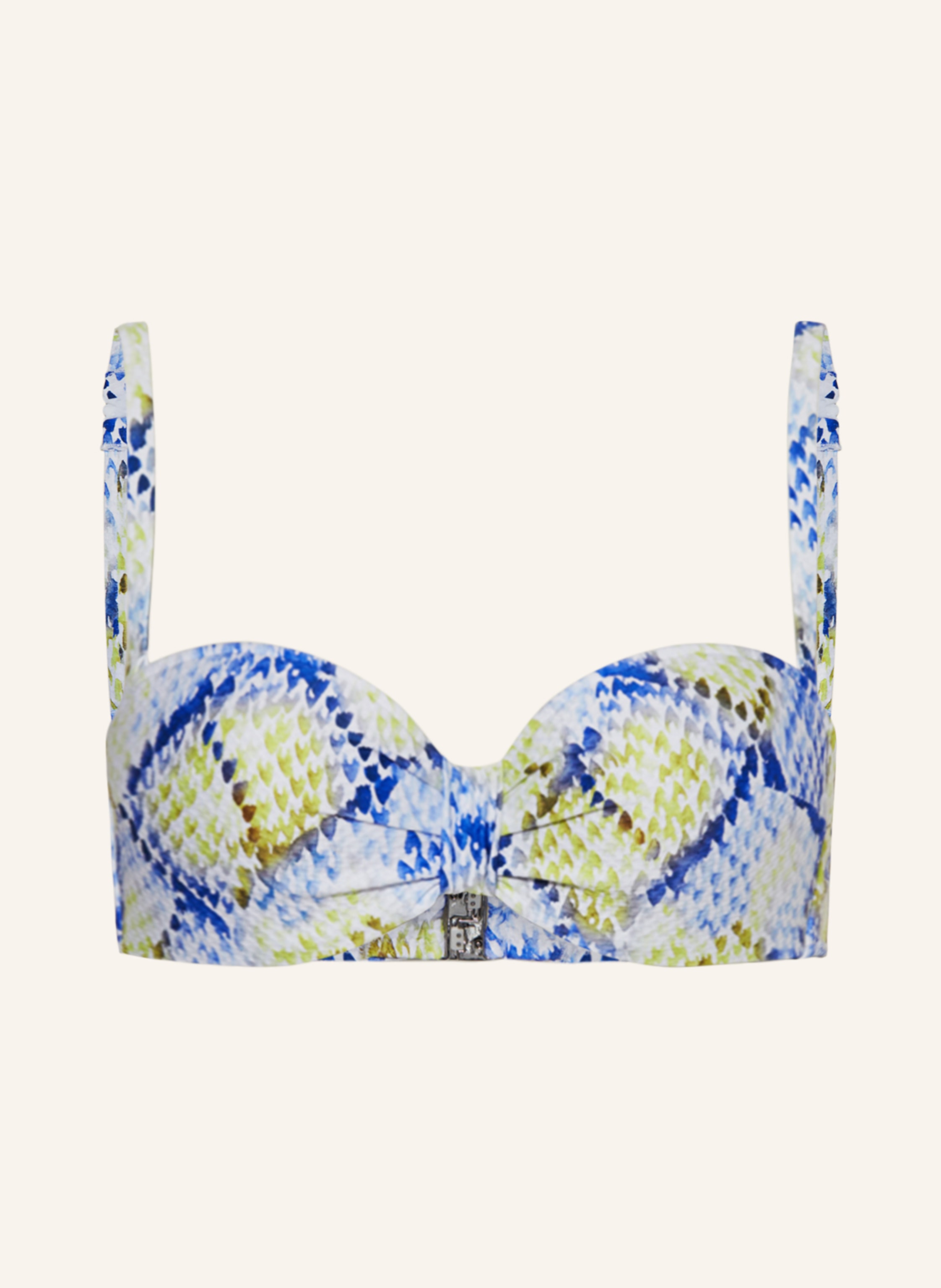 Marie Jo Bandeau Bikini Top Lundey In Yellow Blue White