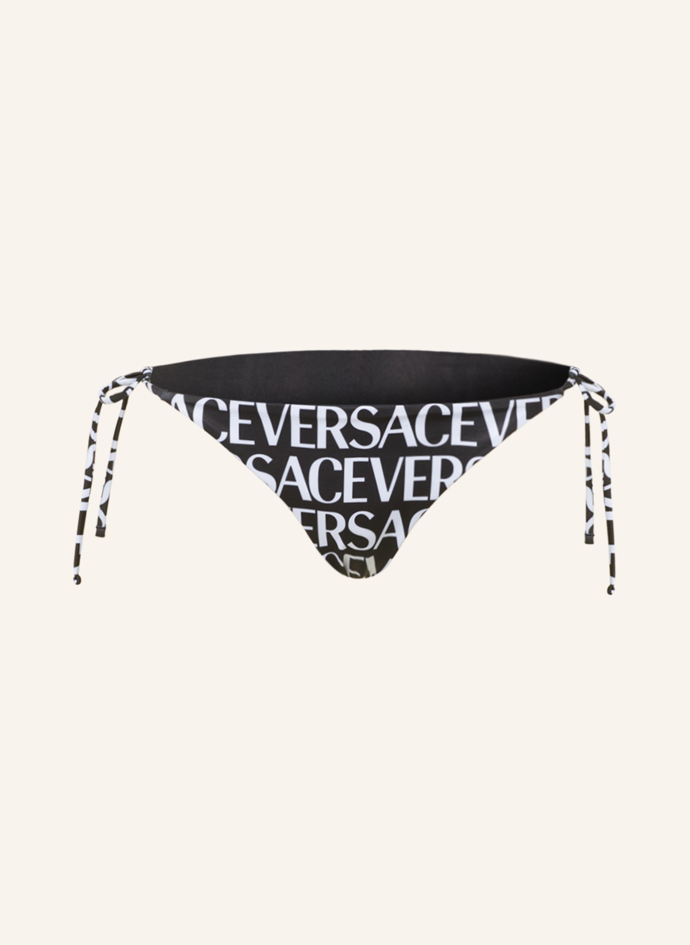 Versace Triangel Bikini Hose In Schwarz Weiss