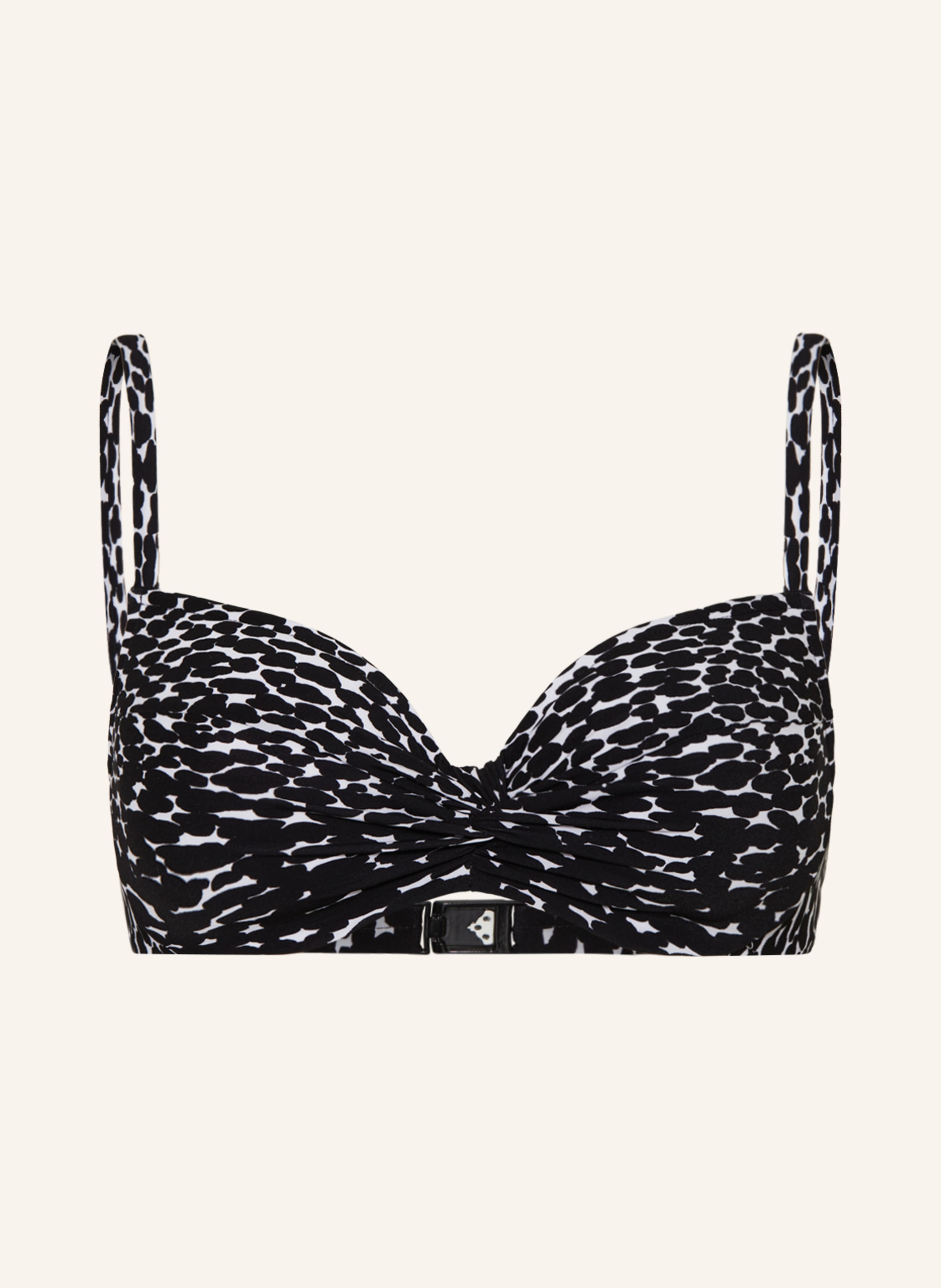 Maryan Mehlhorn B Gel Bikini Top Capture In Schwarz Weiss