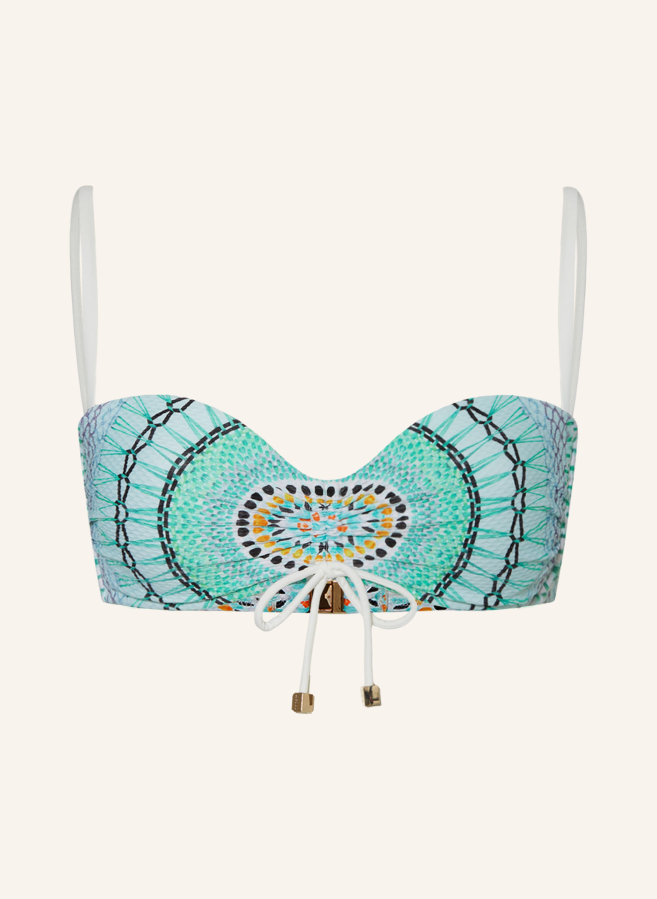 Heidi Klein B Gel Bikini Top Aqua Dream Catcher In Hellgr N Schwarz