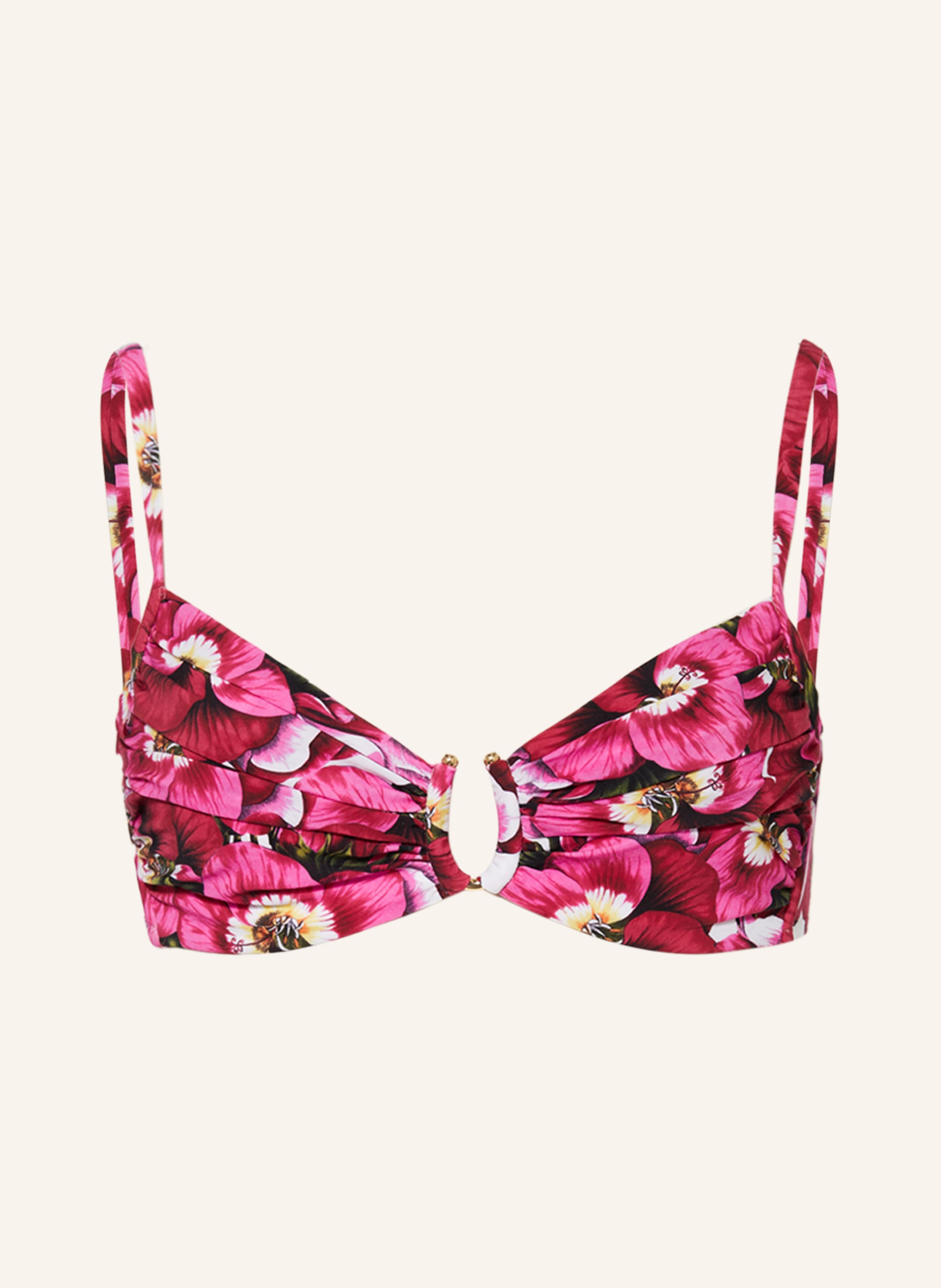 MARYAN MEHLHORN Bügel Bikini Top REVELATION in pink weiss