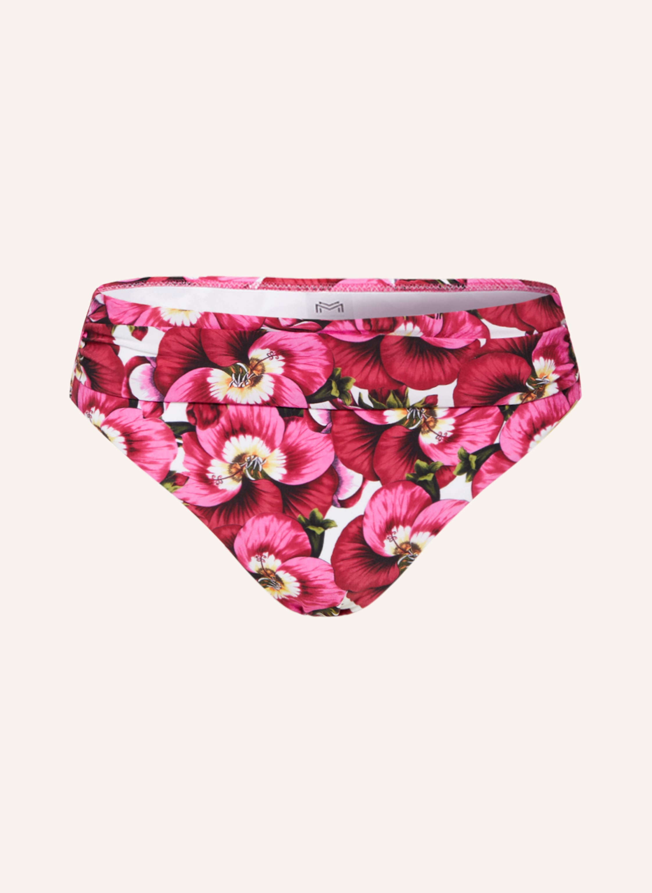 Maryan Mehlhorn High Waist Bikini Hose Revelation In Pink Weiss