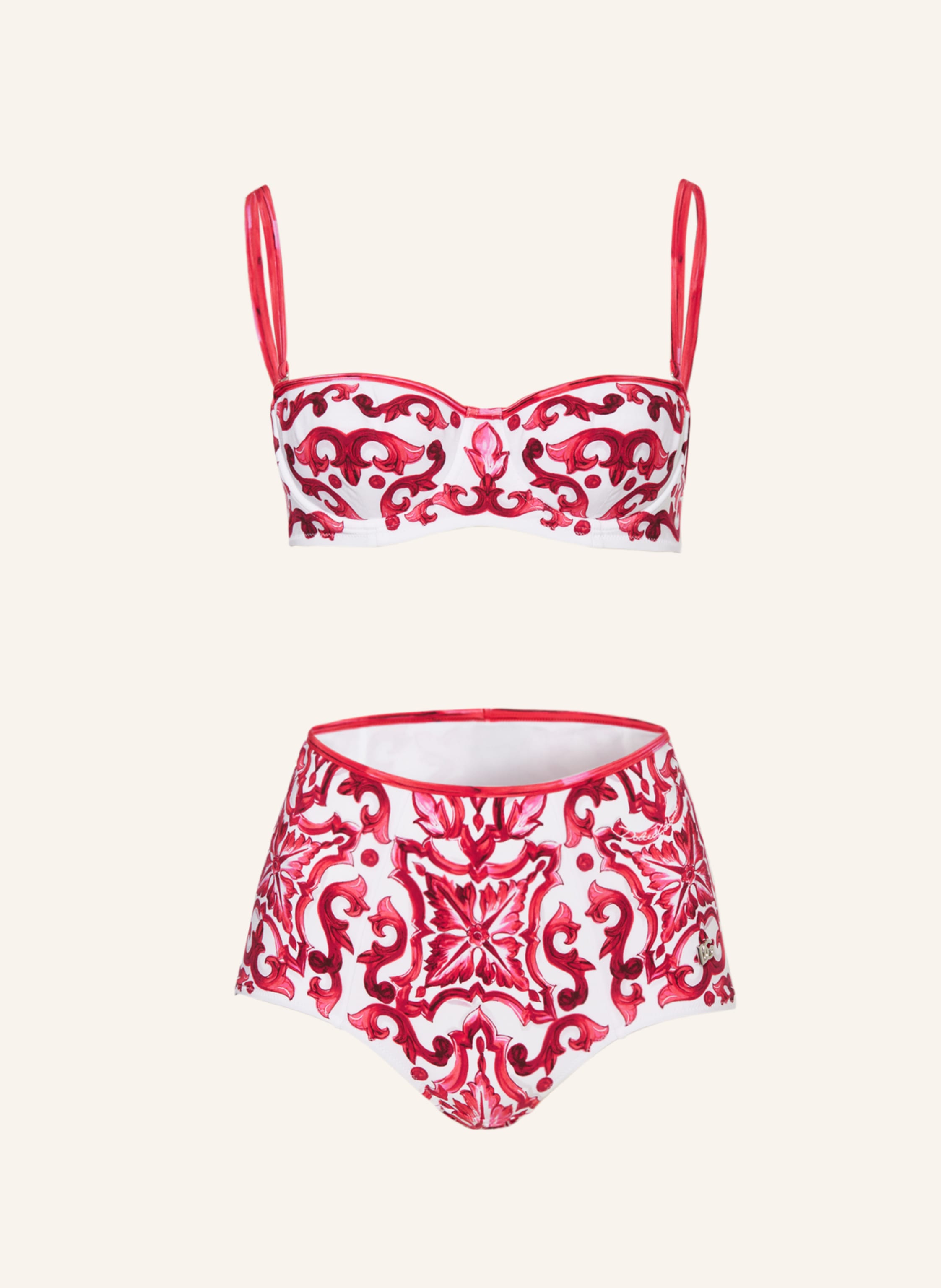 Dolce Gabbana B Gel Bikini In Fuchsia Weiss
