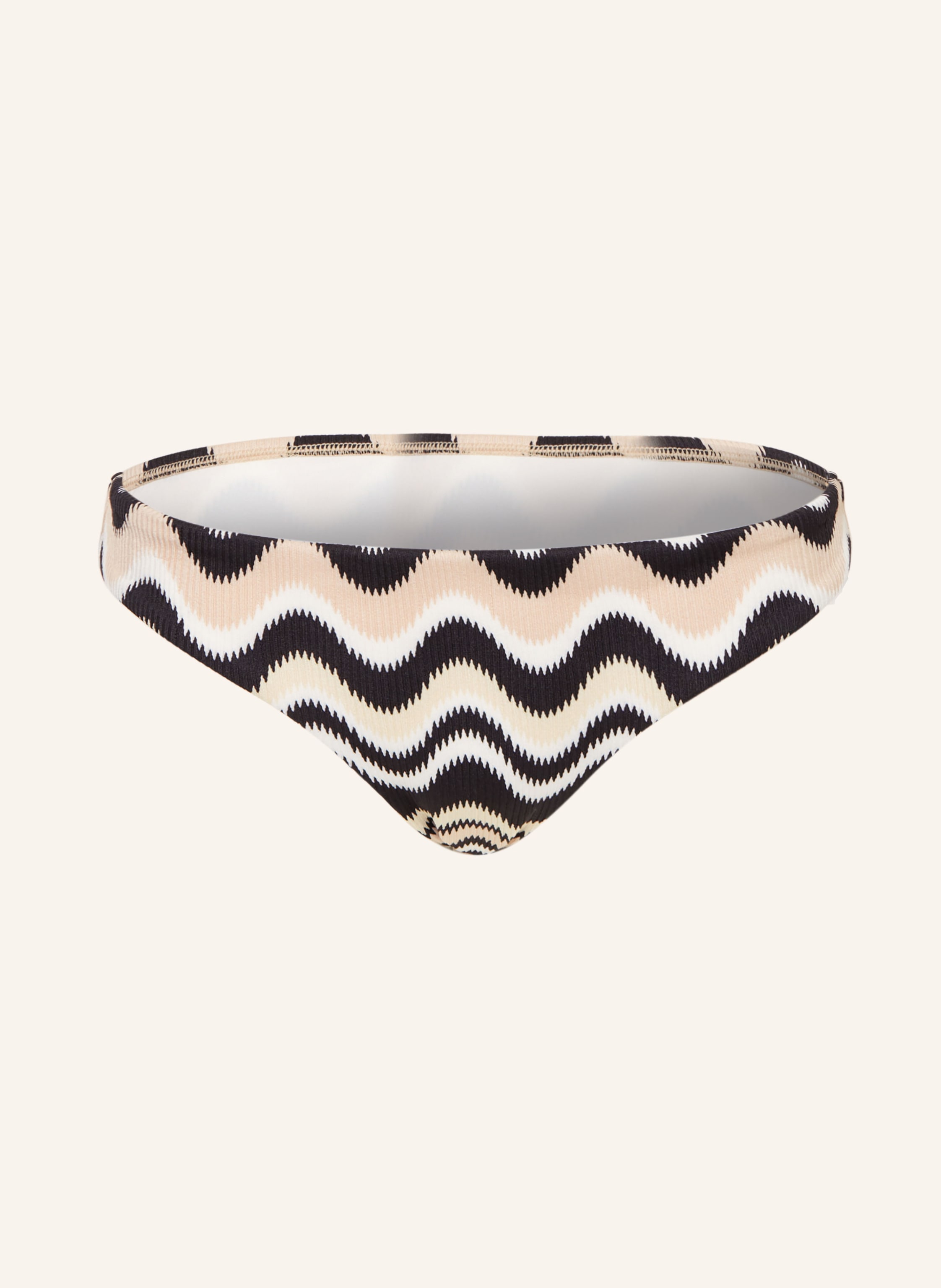 Seafolly Basic Bikini Hose Neue Wave In Schwarz Beige Ecru