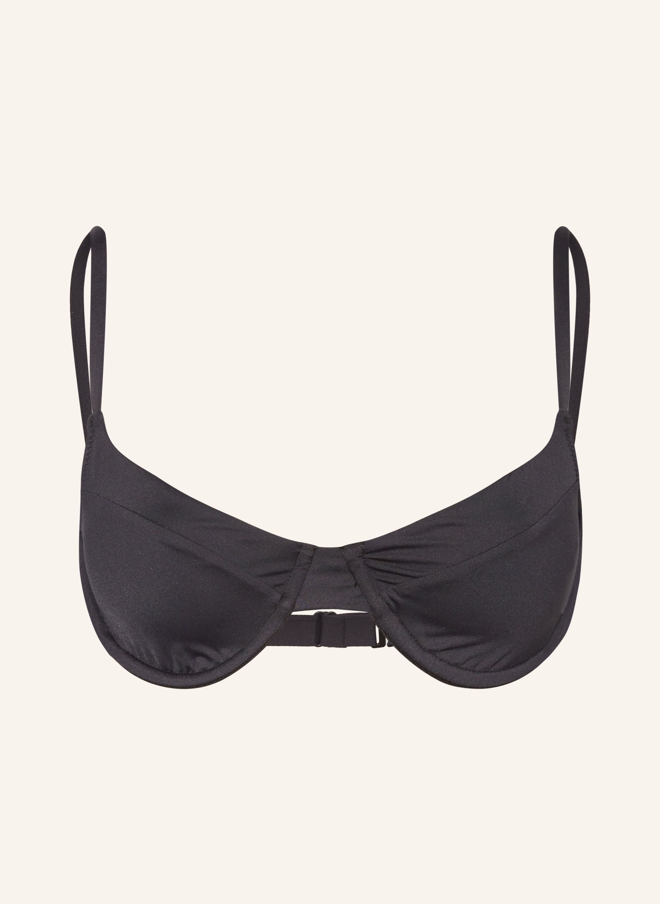 Polo Ralph Lauren B Gel Bikini Top Signature Solids In Schwarz