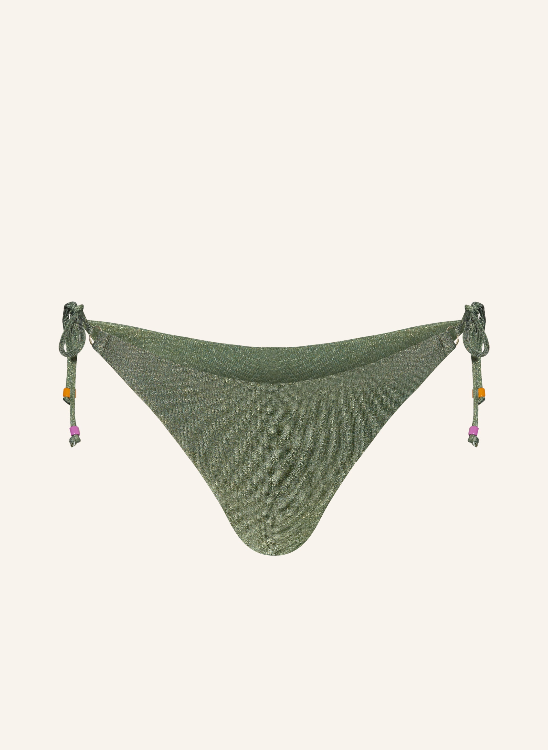 BANANA MOON Triangel Bikini Hose SEAGLITTER LINA mit Glitzergarn in grün