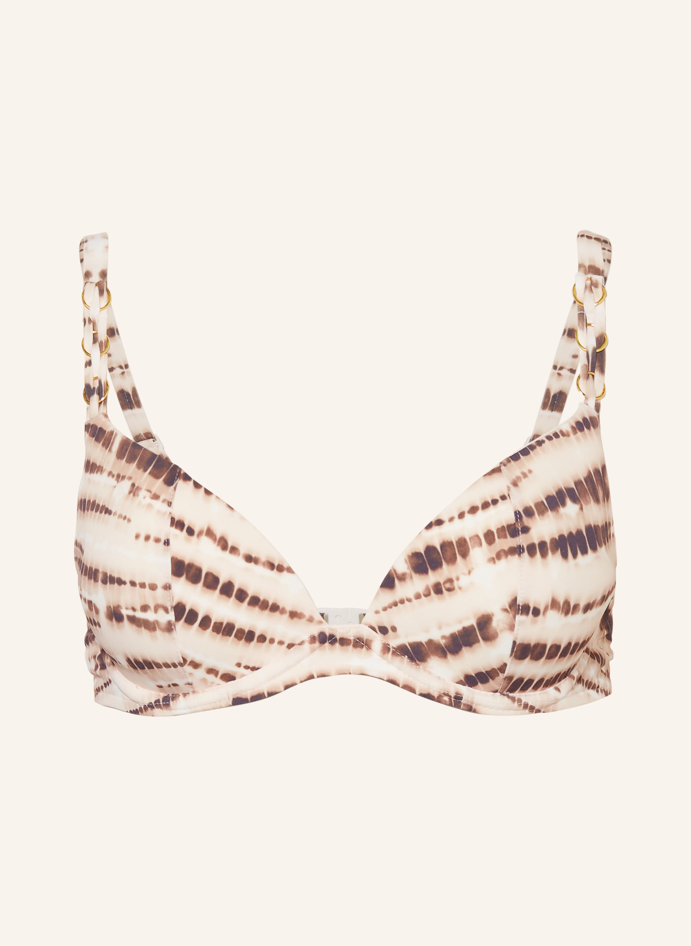 CHANTELLE Bügel Bikini Top EMBLEM in beige dunkelbraun braun
