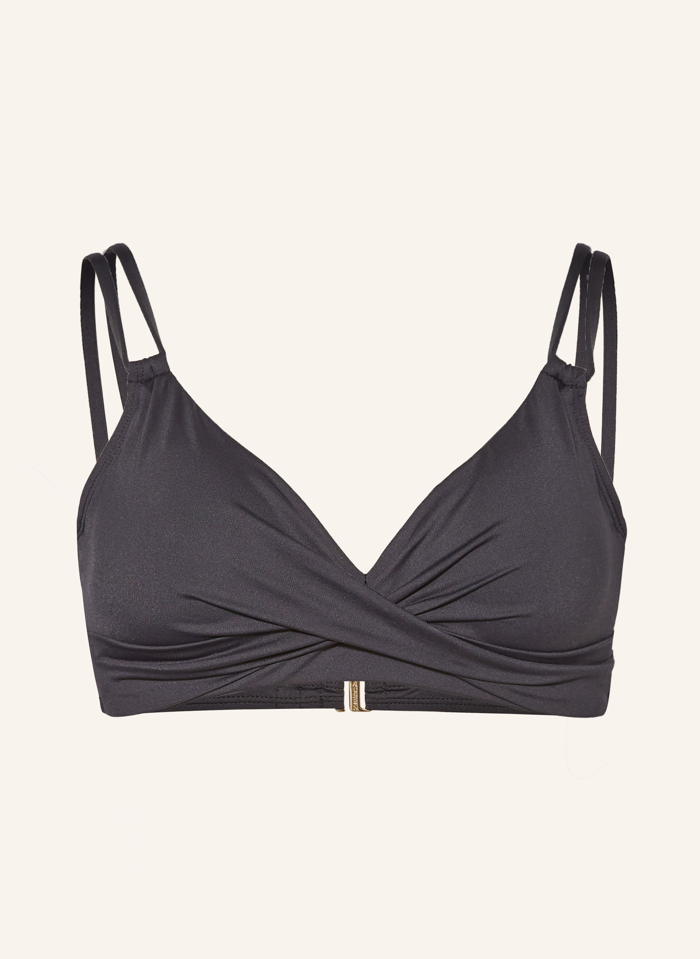 Lauren Ralph Lauren Bralette Bikini Top Beach Club Solids In Schwarz