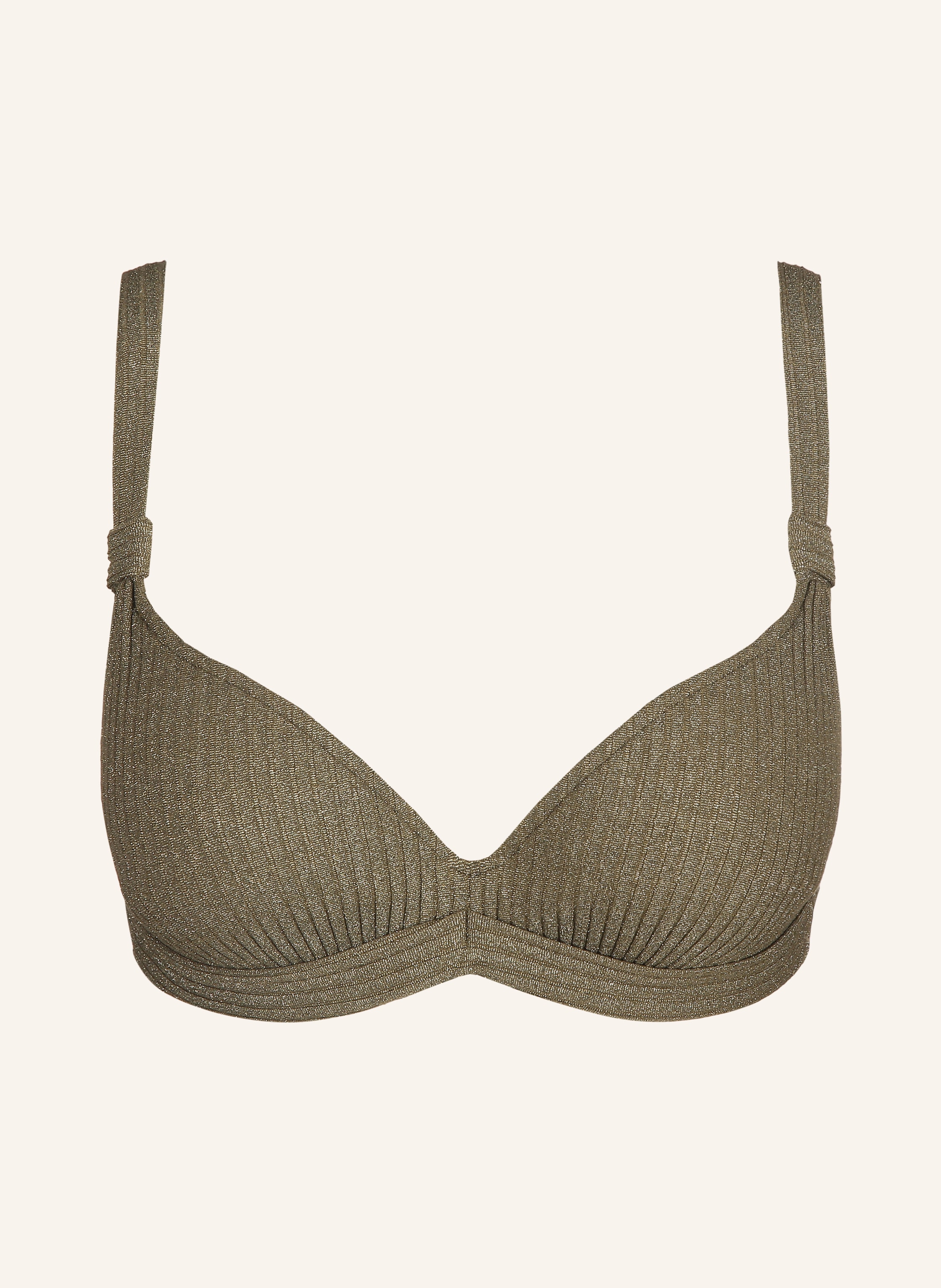 Marie Jo Underwired Bikini Top Tinjis With Glitter Thread In Green