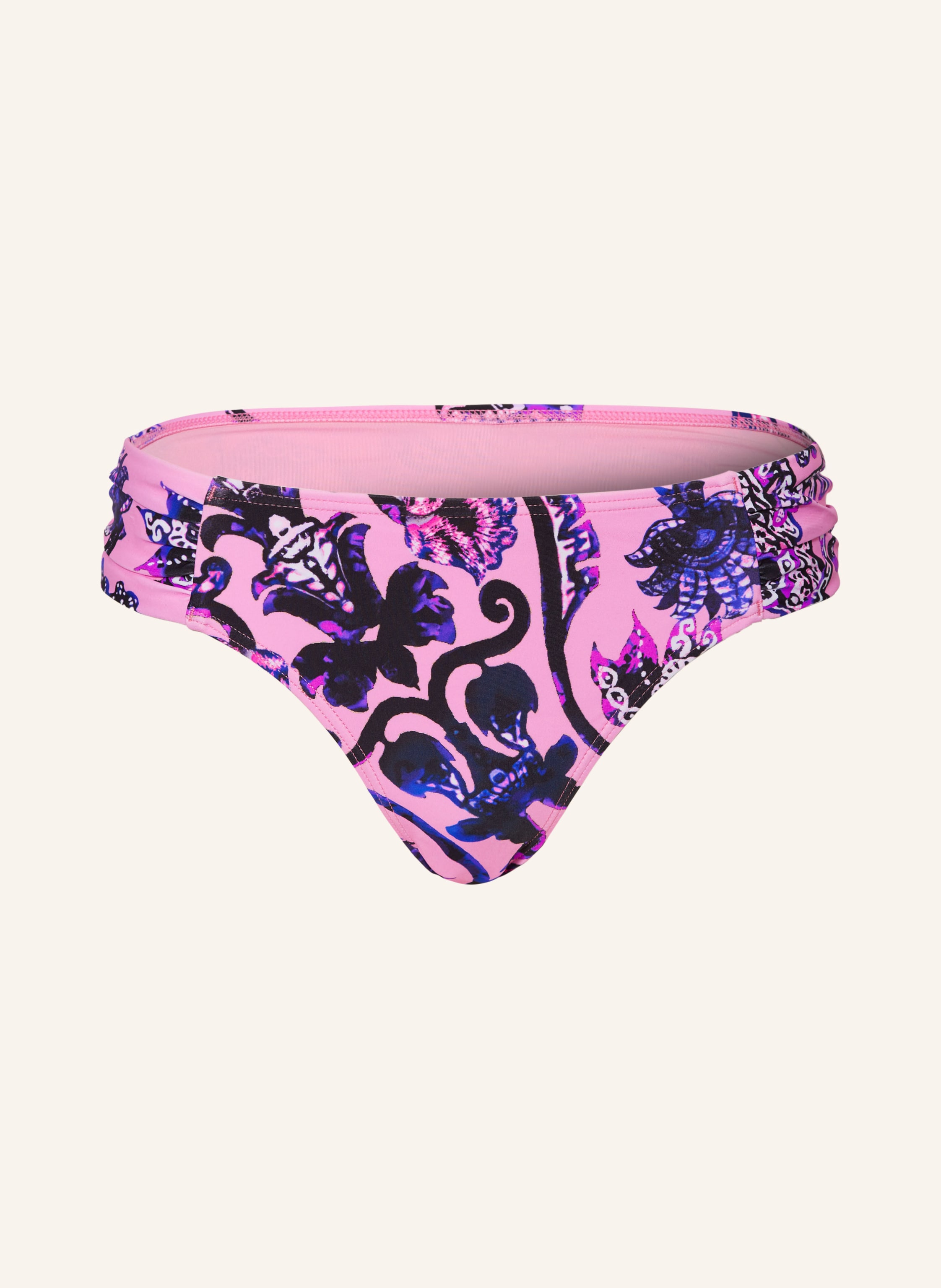 Hot Stuff Panty Bikini Bottoms In Pink Black Purple