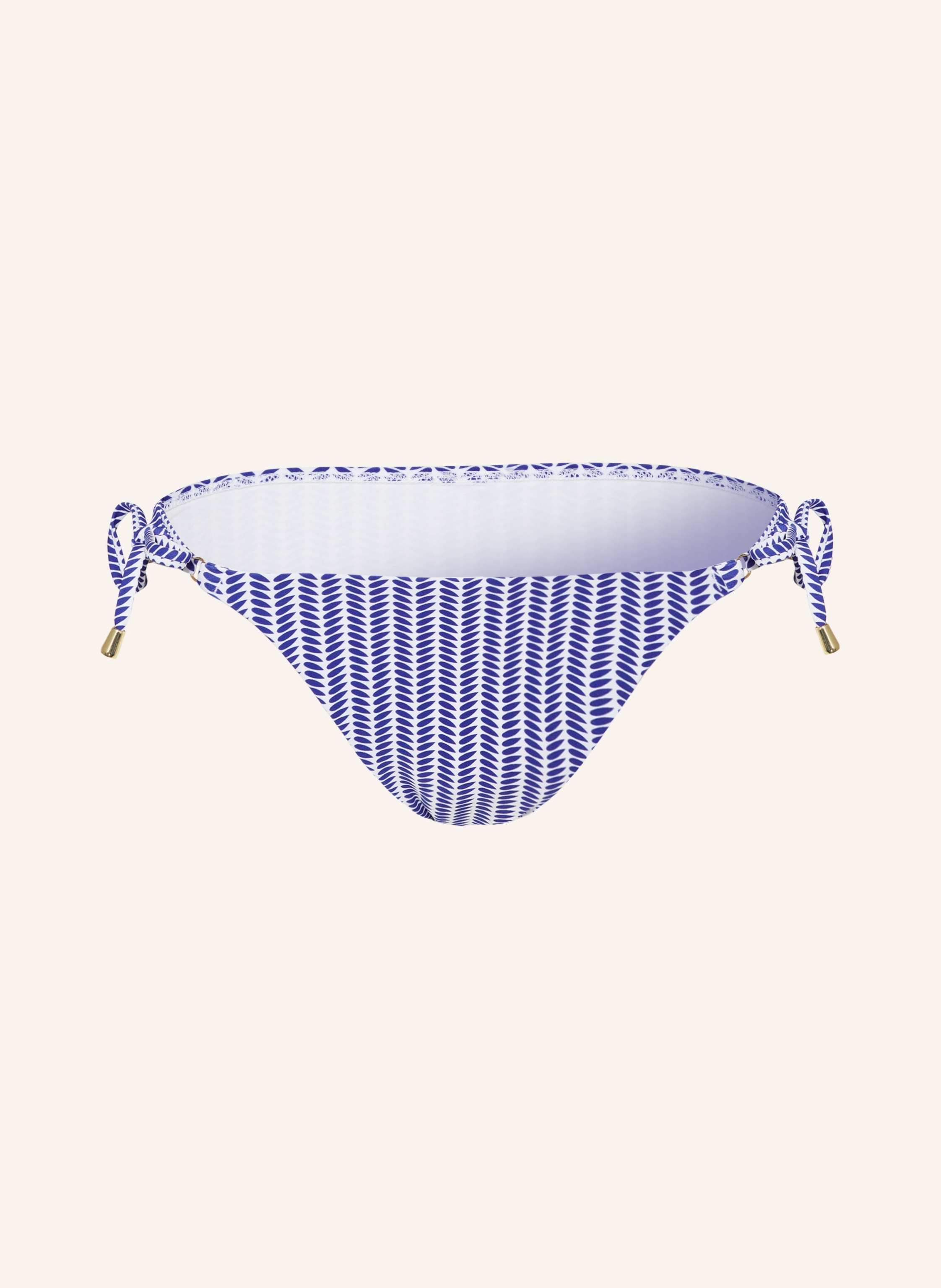 Hot Stuff Triangel Bikini Hose In Weiss Blau