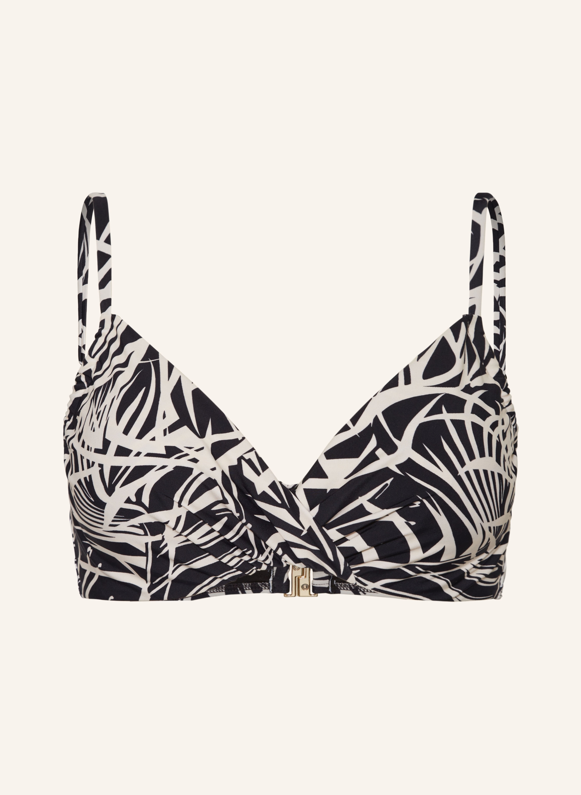 Hot Stuff B Gel Bikini Top In Schwarz Creme