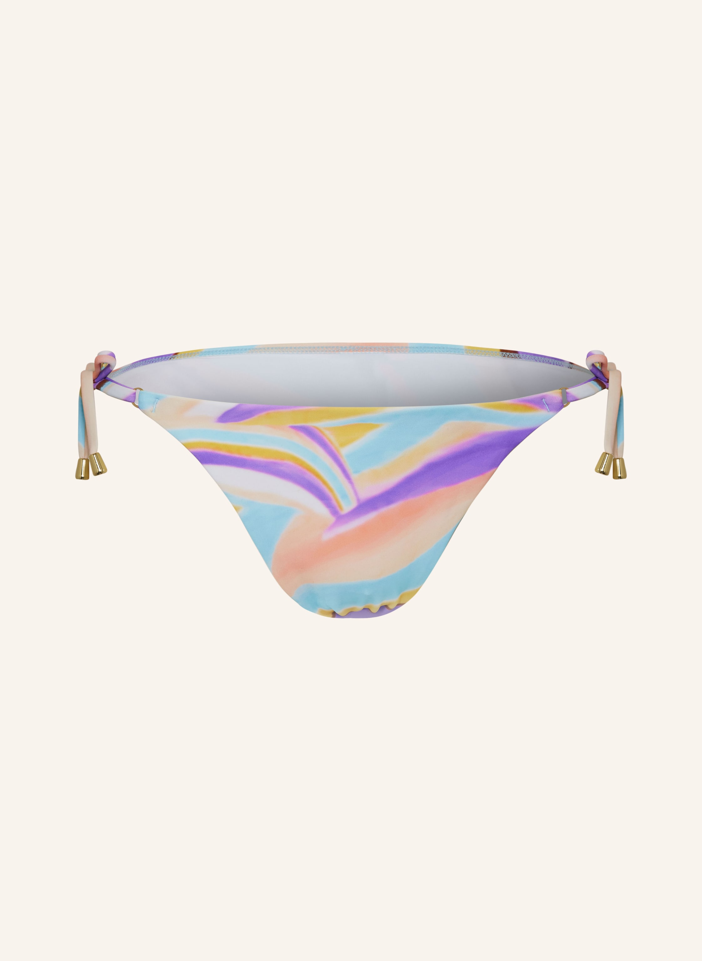 Hot Stuff Triangel Bikini Hose In Helllila Hellorange Hellblau