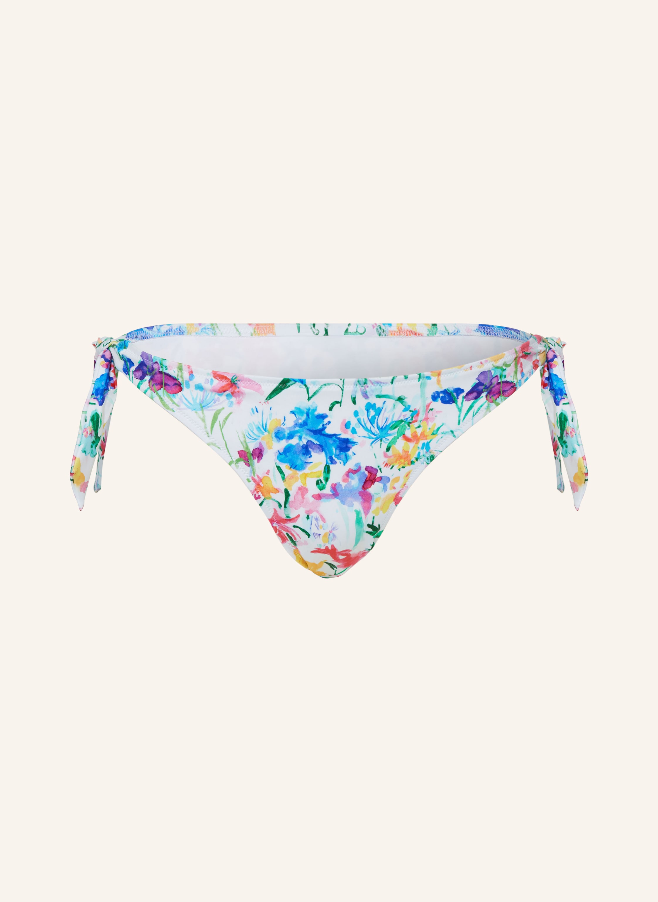VILEBREQUIN Triangel Bikini Hose HAPPY FLOWERS In Weiss Blau Gelb