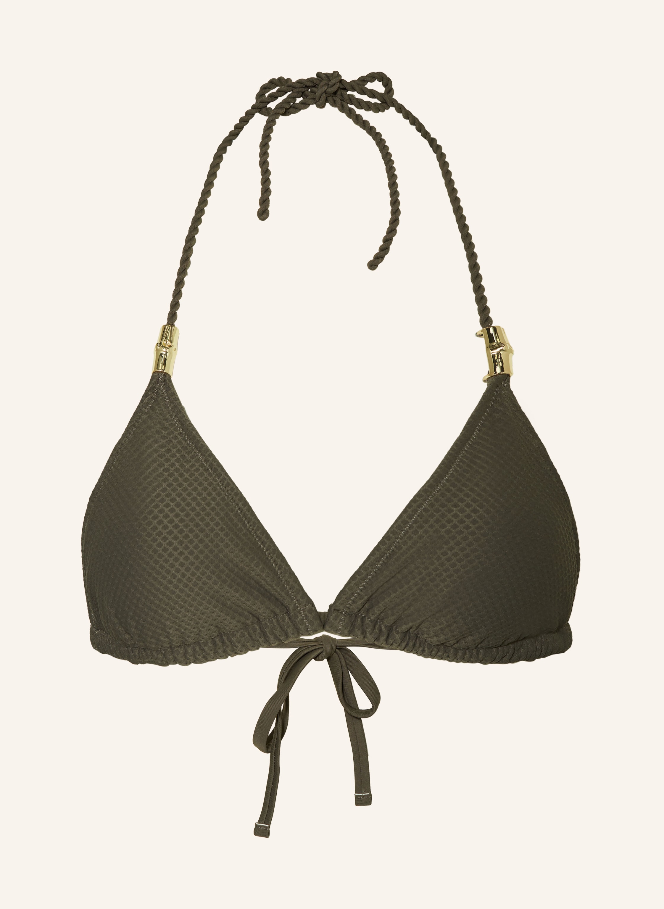 Heidi Klein Triangel Bikini Top CORE In Oliv