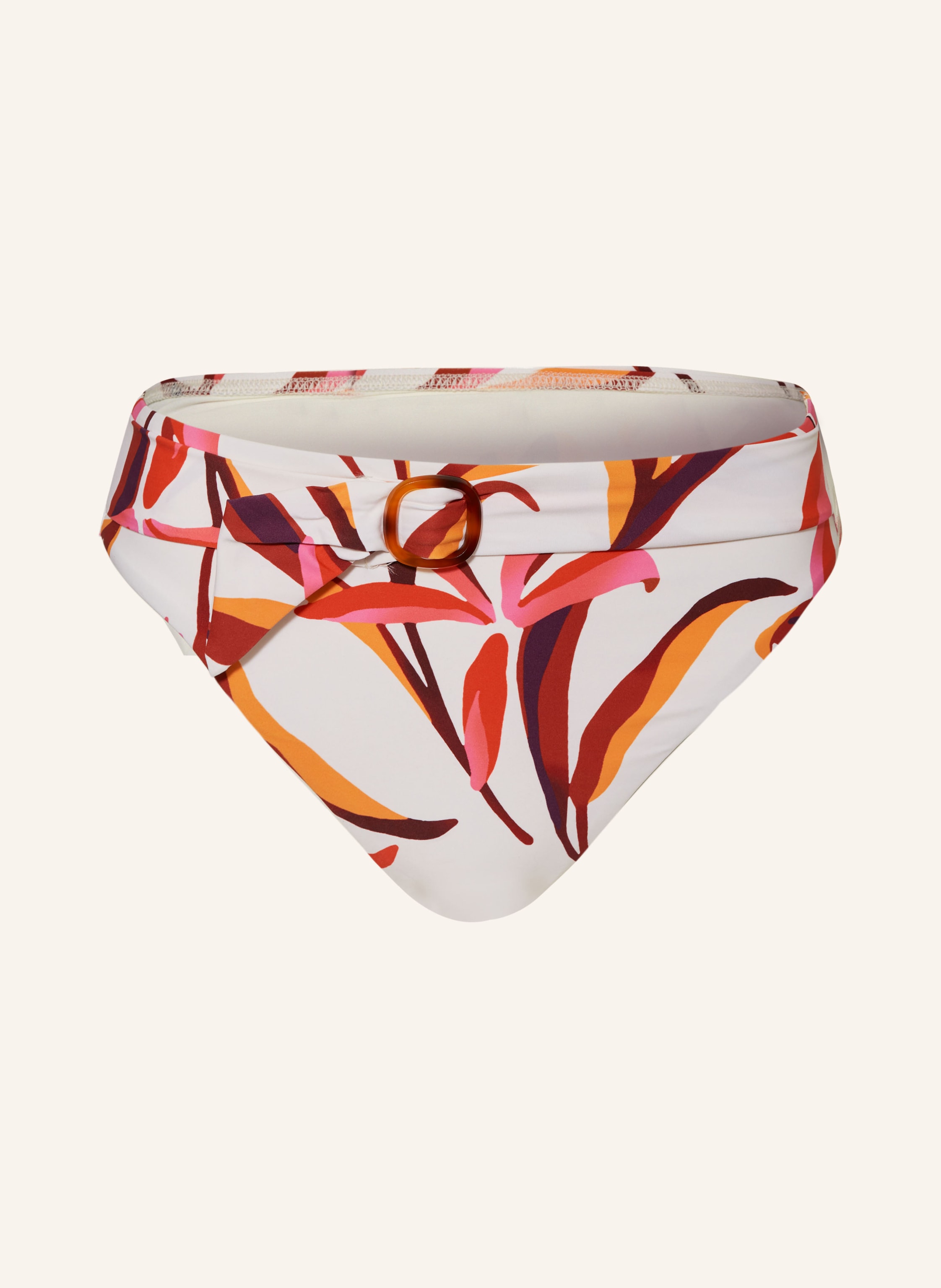 Cyell Basic Bikini Hose Japanese Floral In Weiss Pink Orange