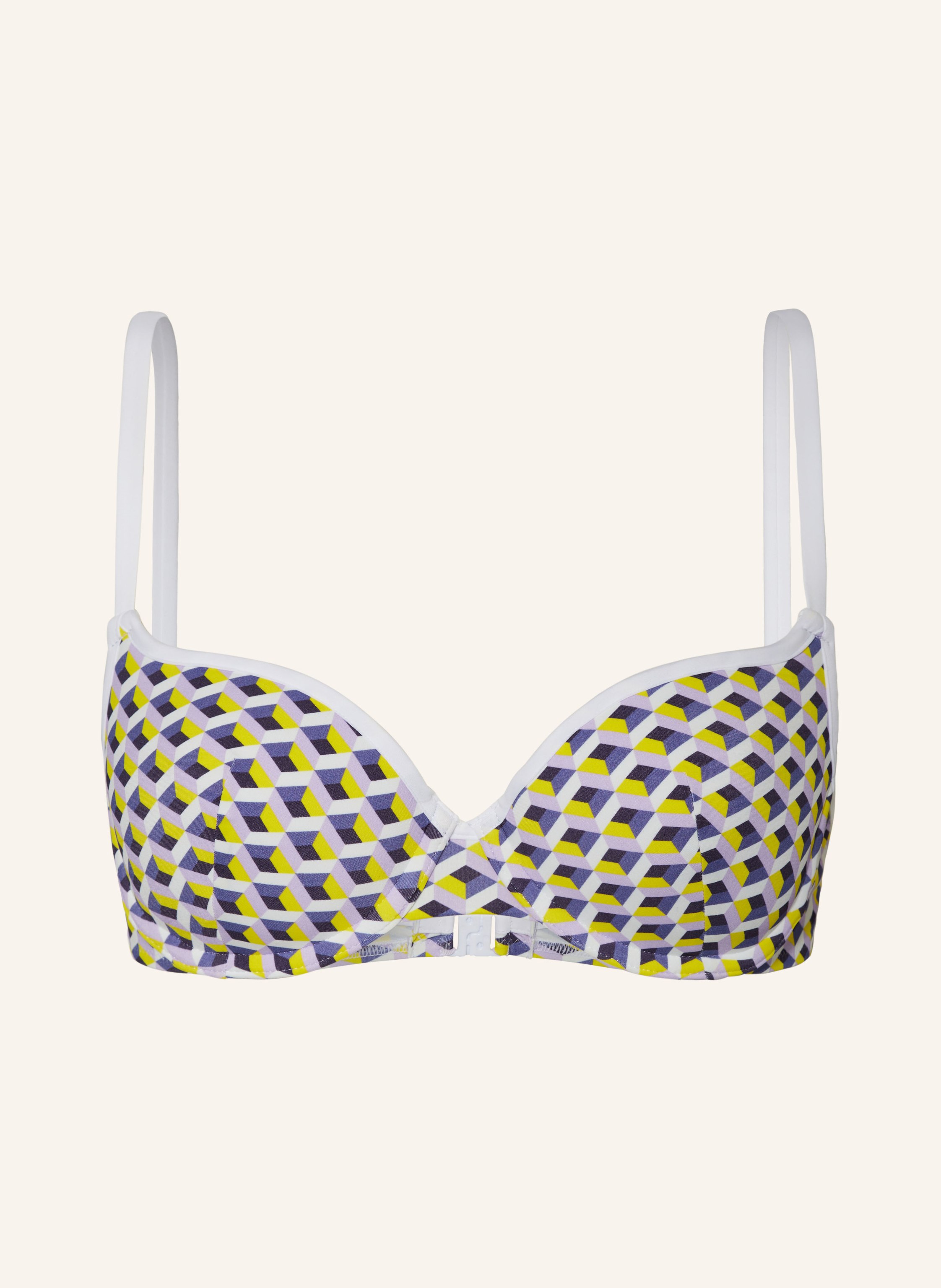 Passionata B Gel Bikini Top Hanae In Weiss Helllila Gelb