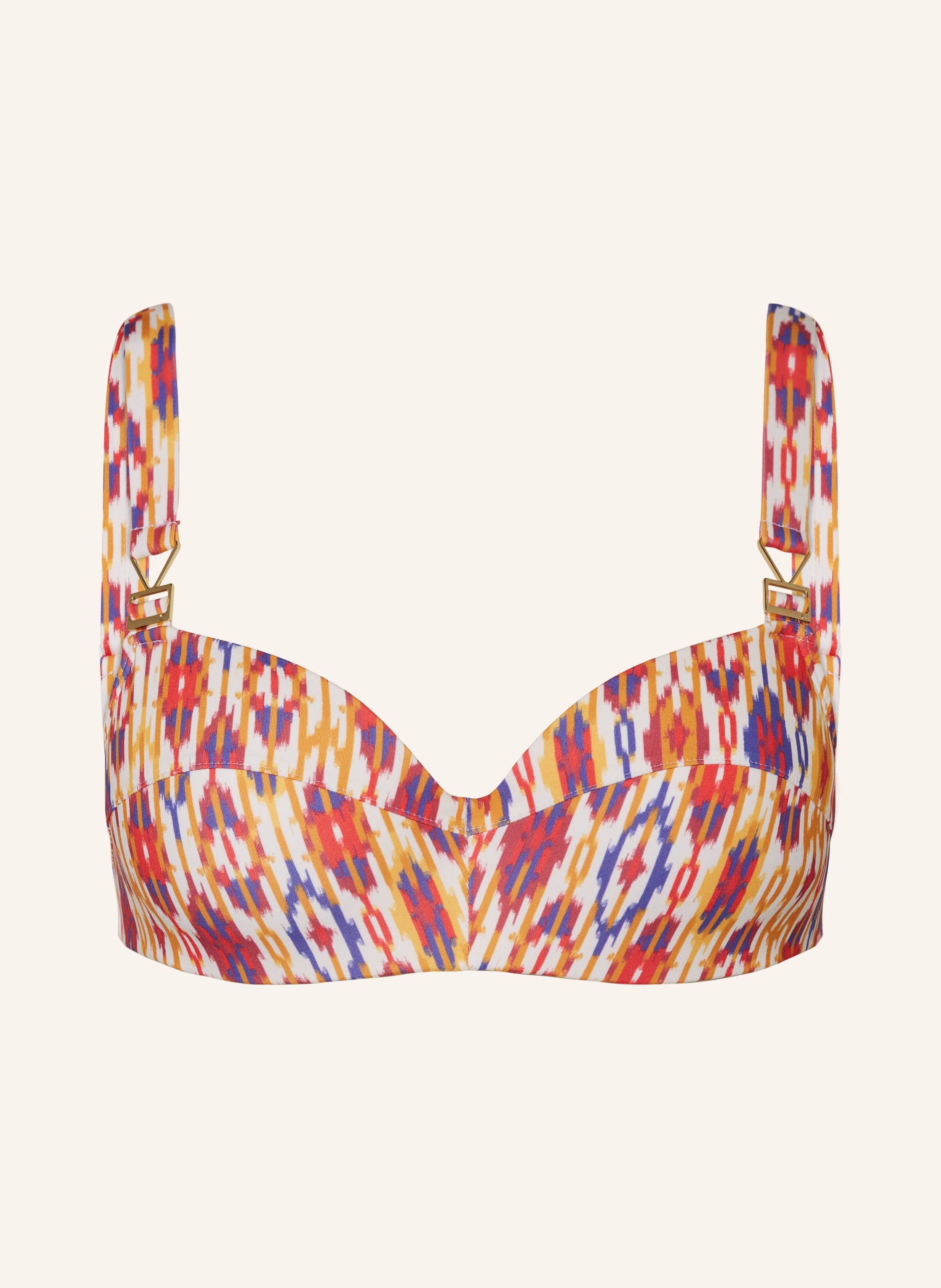 Chantelle B Gel Bikini Top Devotion In Weiss Blau Rot