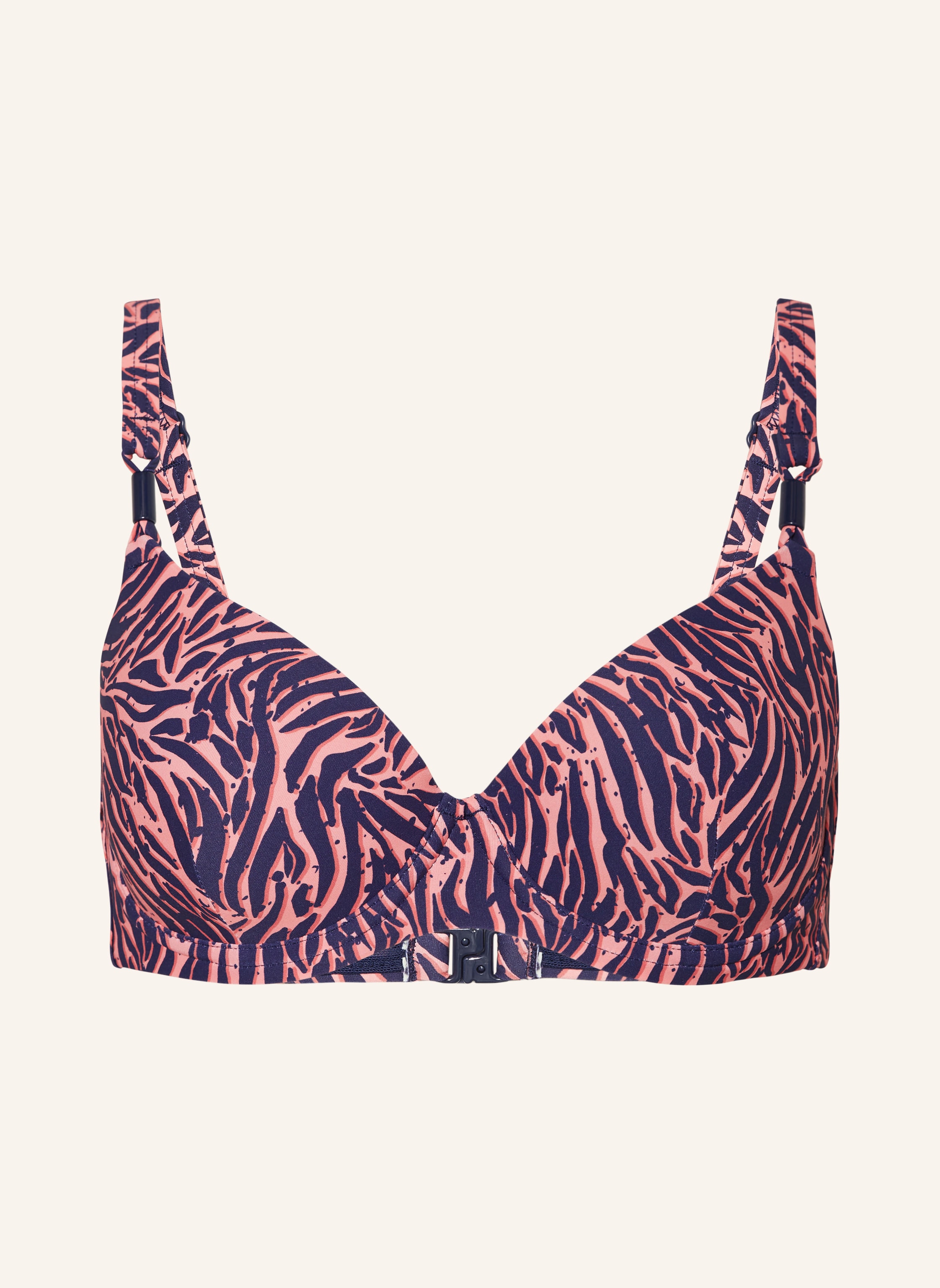 Femilet B Gel Bikini Top Tidra In Lachs Dunkelblau