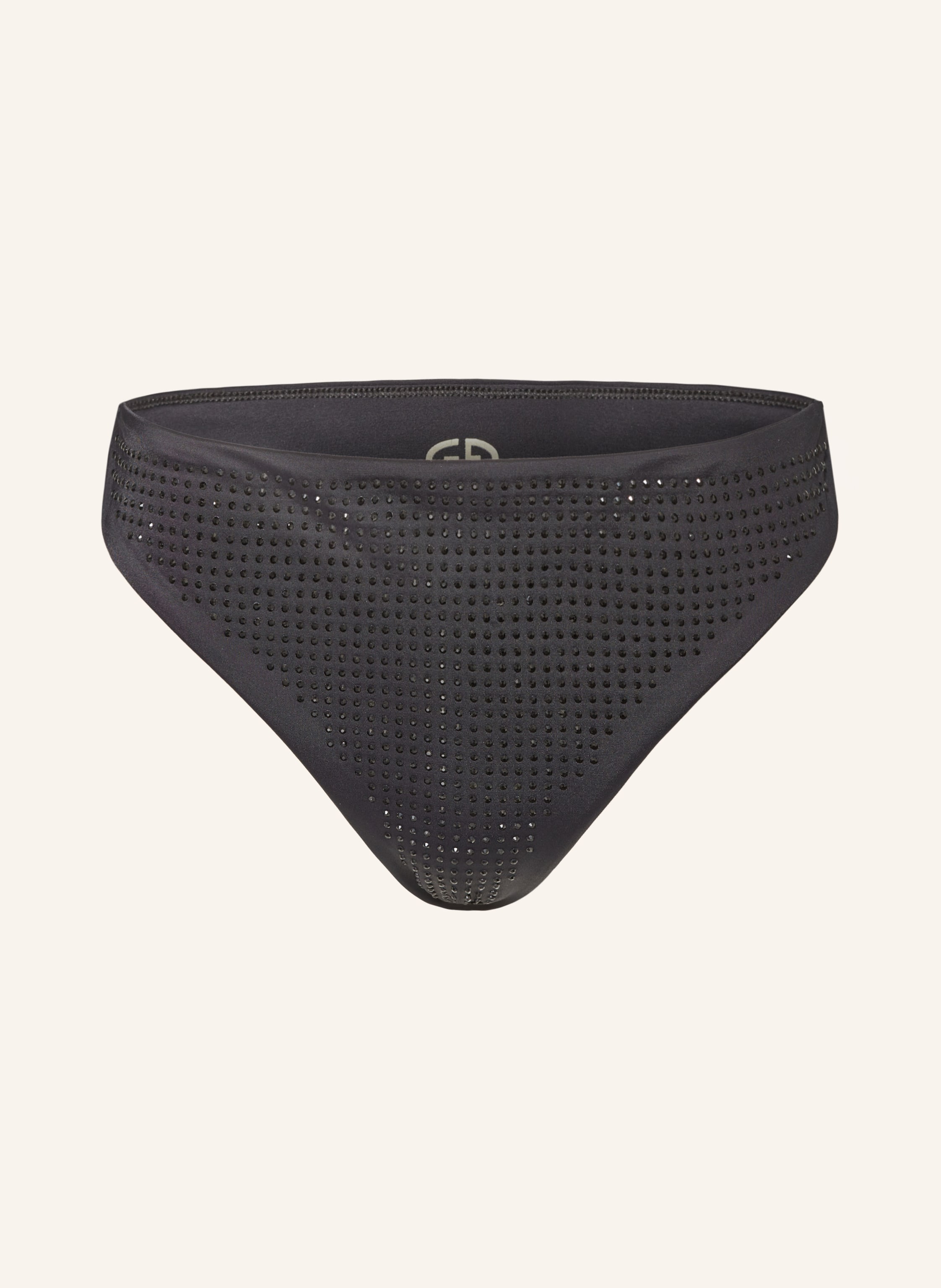 Goldbergh Basic Bikini Hose Bling Mit Schmucksteinen In Schwarz