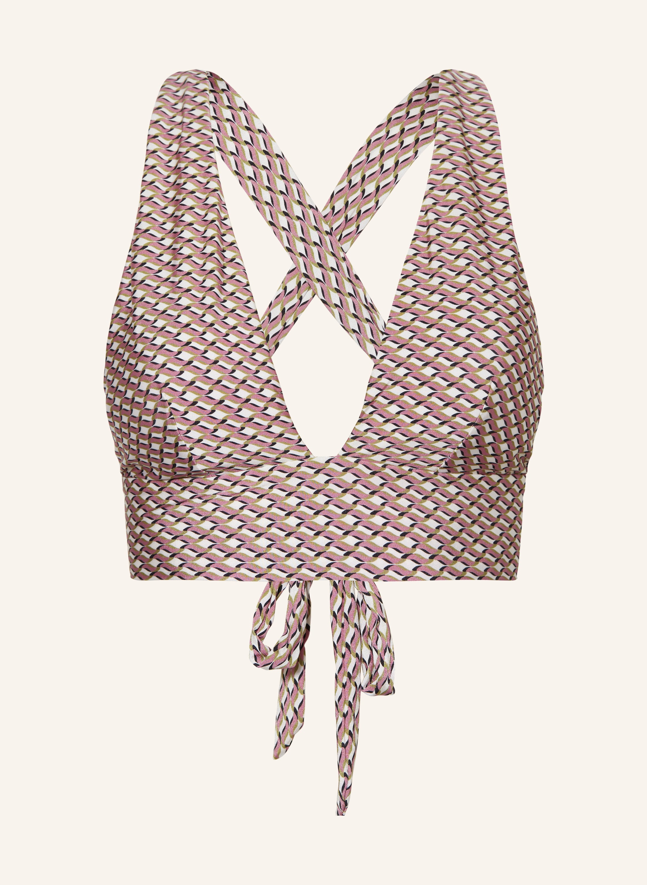 Jets Australia Bralette Bikini Top Infinity In Creme Lila Gr N