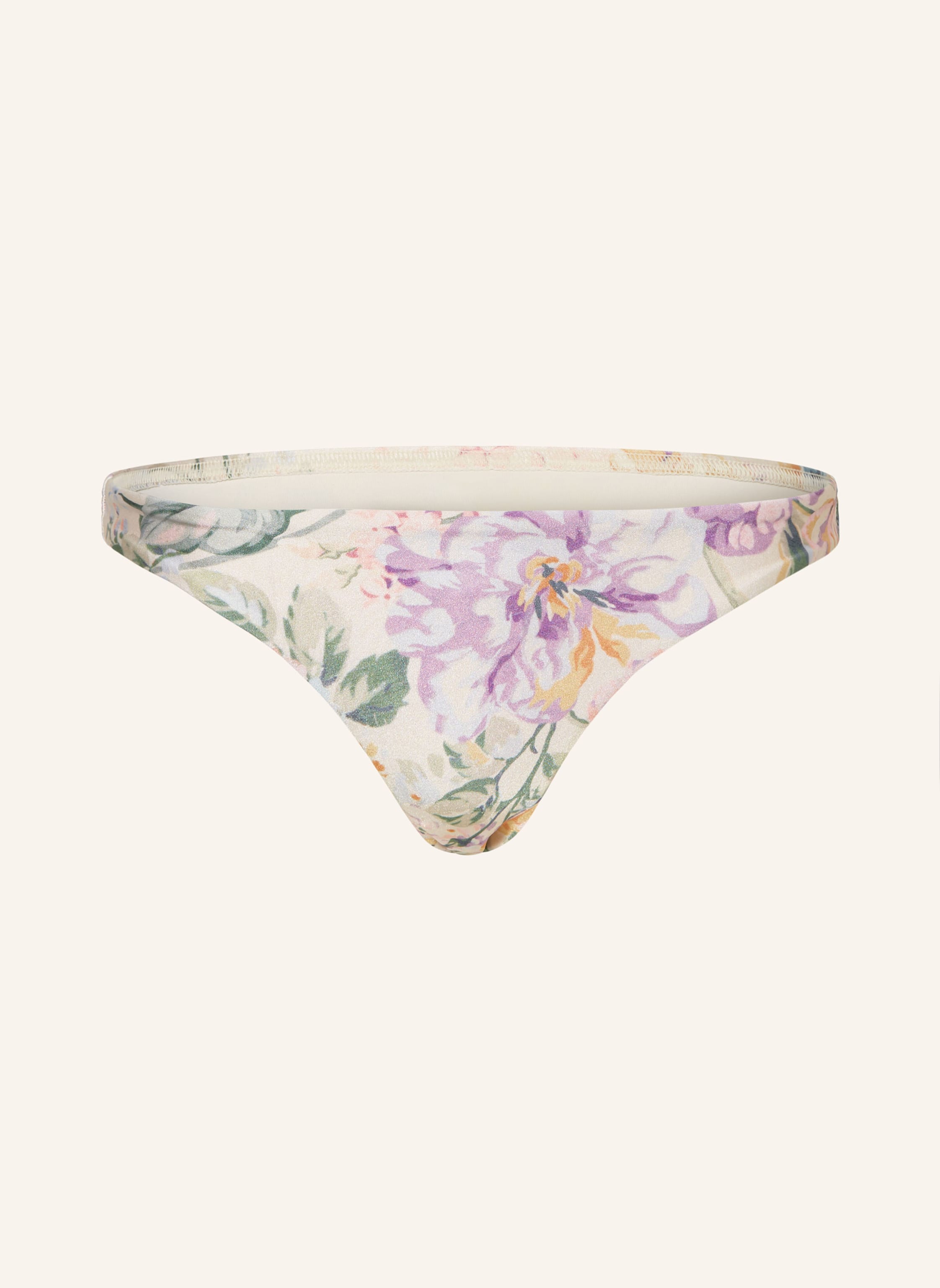 Zimmermann Basic Bikini Hose Halliday In Ecru Helllila Gr N