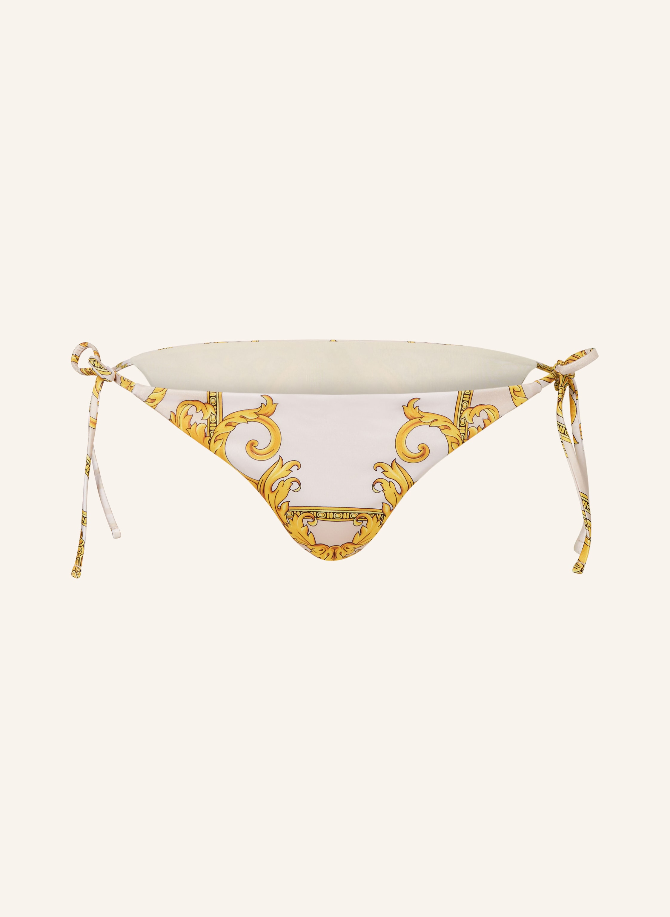 Versace Triangel Bikini Hose Heritage In Creme Dunkelgelb