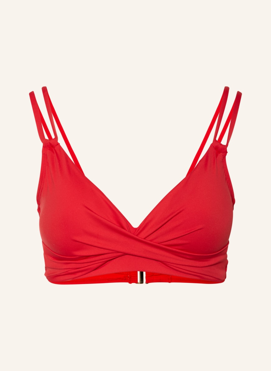 Lauren Ralph Lauren Bralette Bikini Top Beach Club Solids In Red Buy