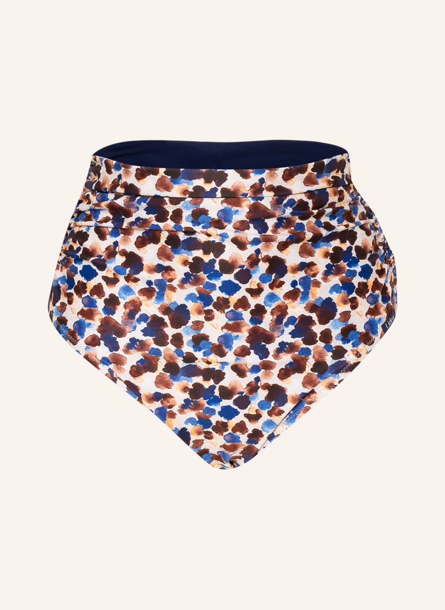 Lidea Dół od bikini z wysokim stanem CONFETTI kolor kremowy niebieski