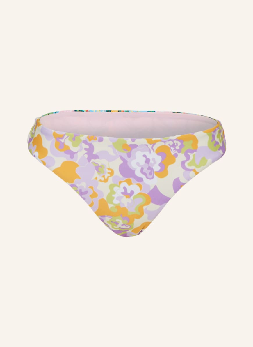 Hot Stuff Basic Bikini Bottoms In Light Purple Light Green Dark