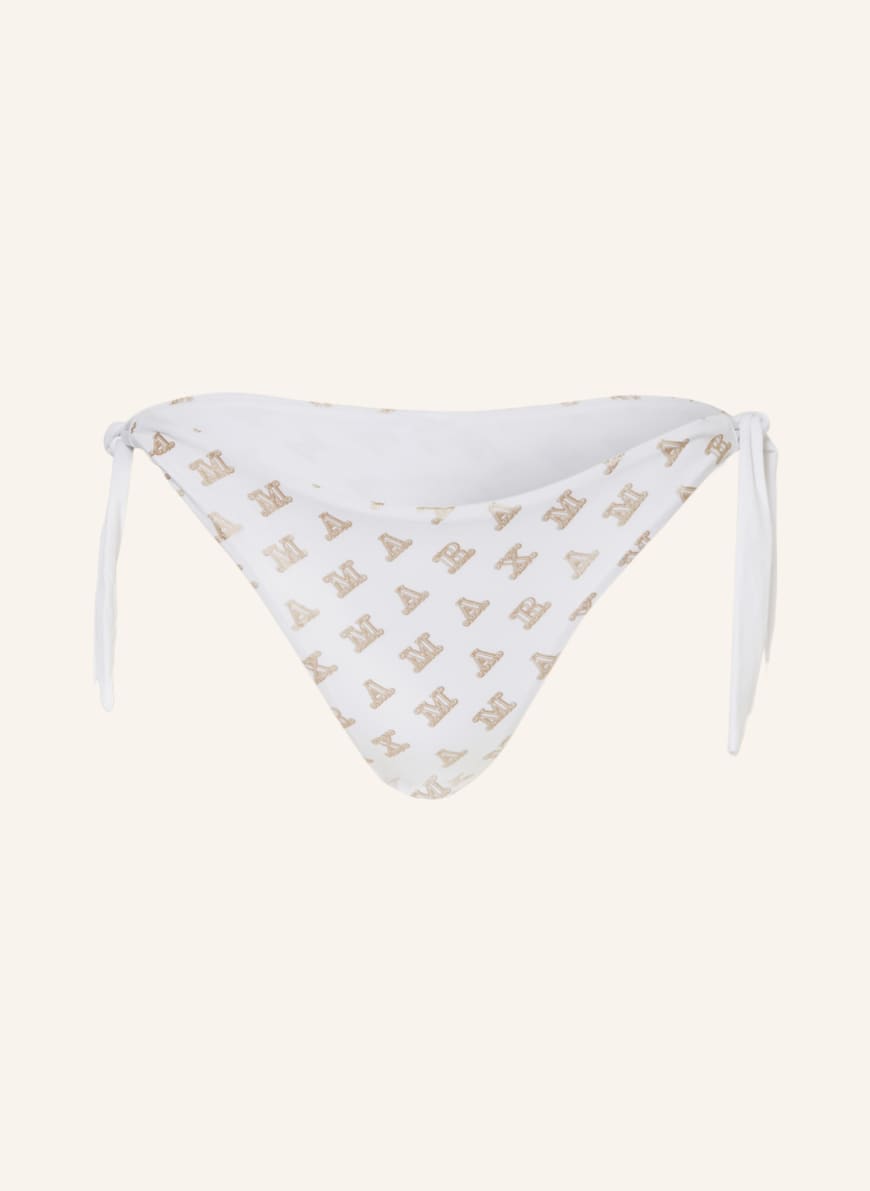 Max Mara Beachwear Triangel Bikini Hose Samira In Weiss Gold Breuninger